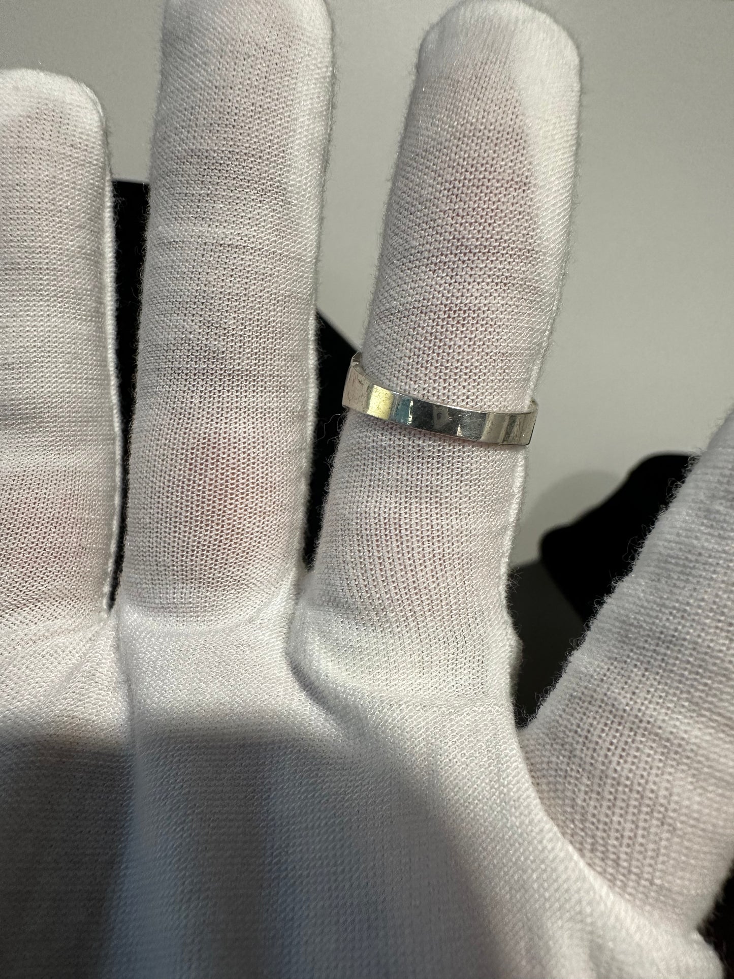 Silver Nugget Ring Size 7.75