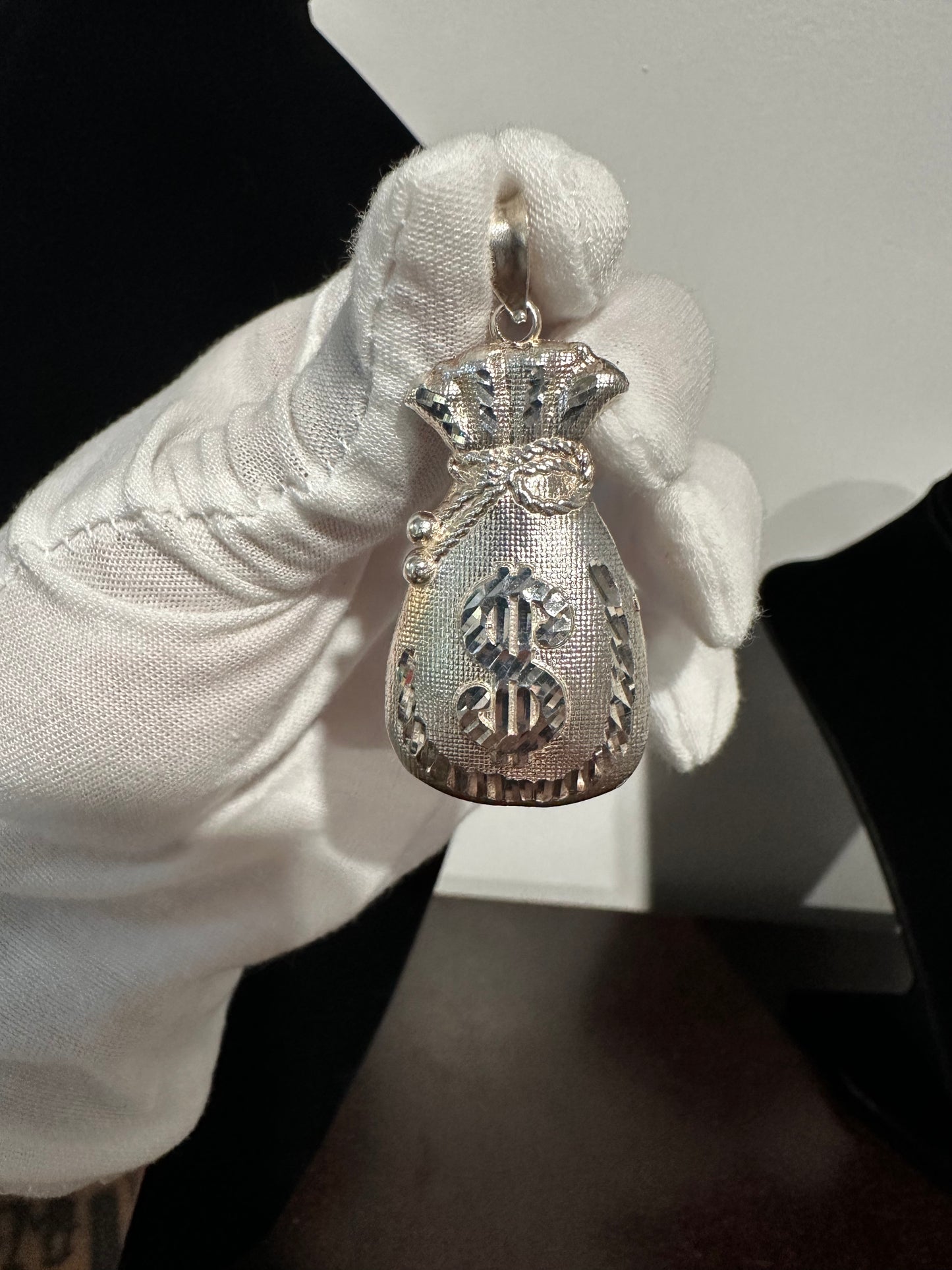 Silver Moneybag Pendant