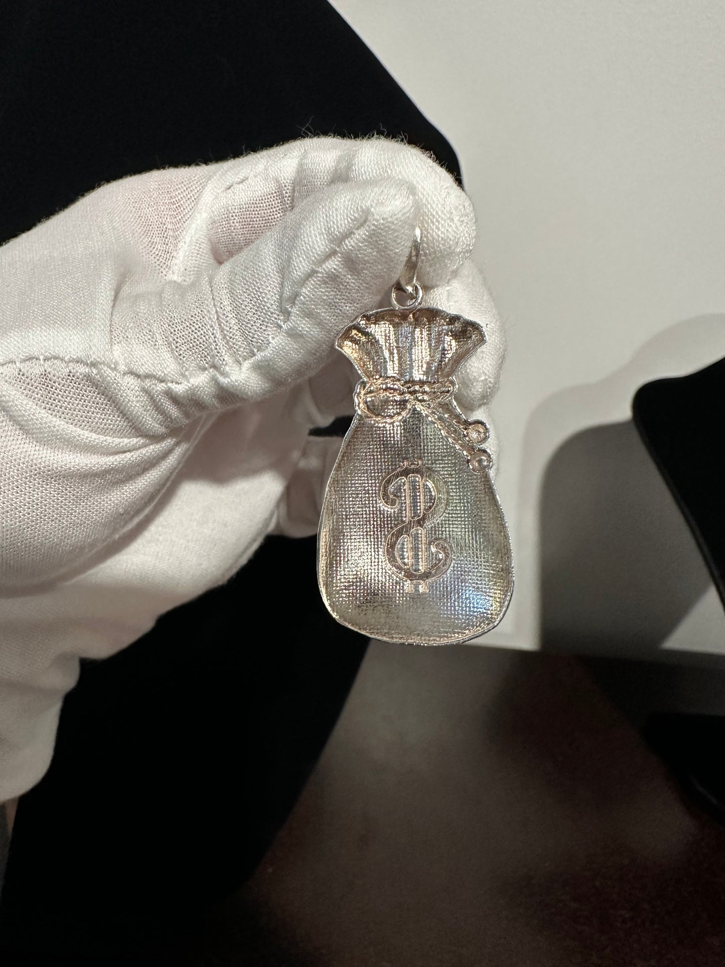 Silver Moneybag Pendant