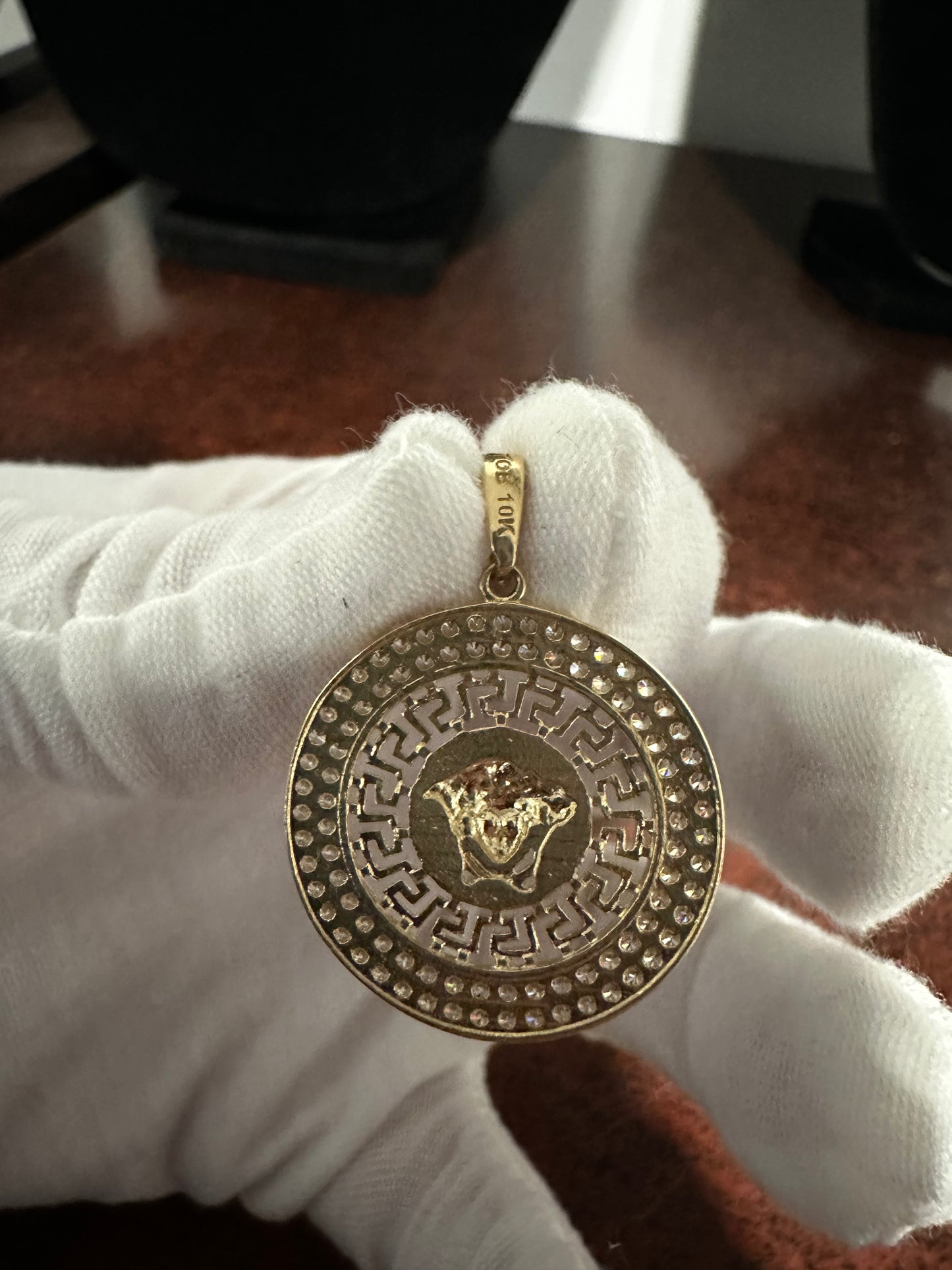 10K Medusa Pendant