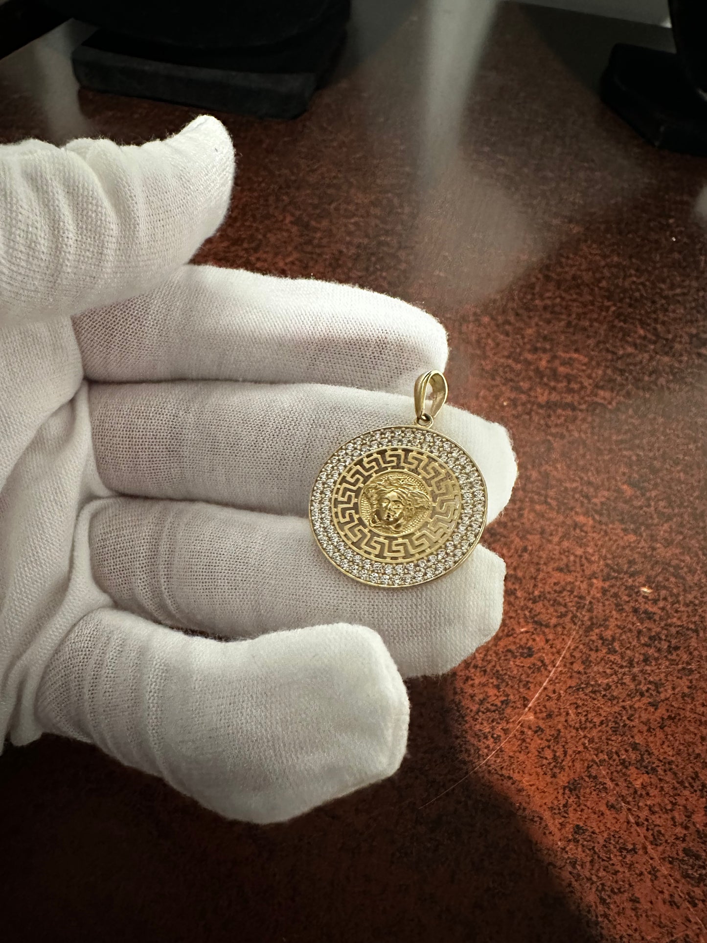 10K Medusa Pendant