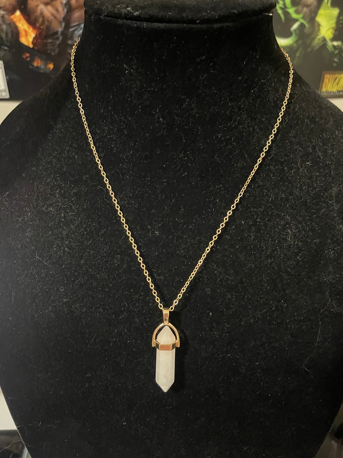 18” Gold Plated Gemstone Necklace