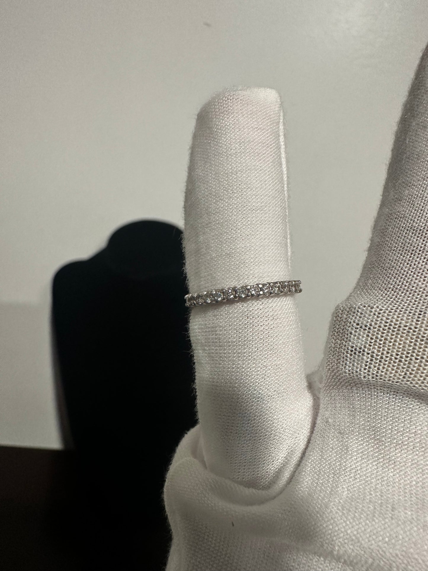 14K Diamond Wedding Band