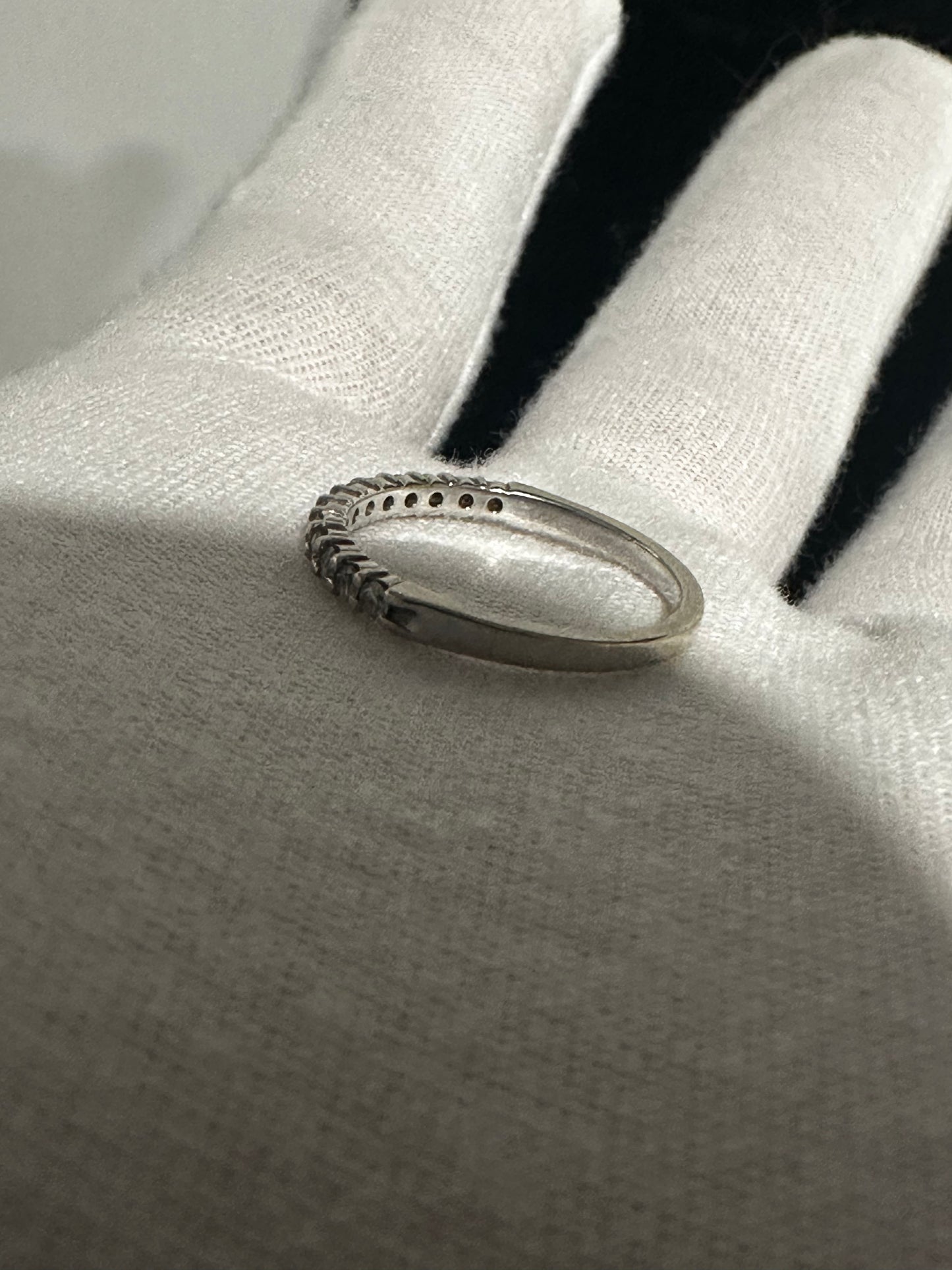 14K Diamond Wedding Band