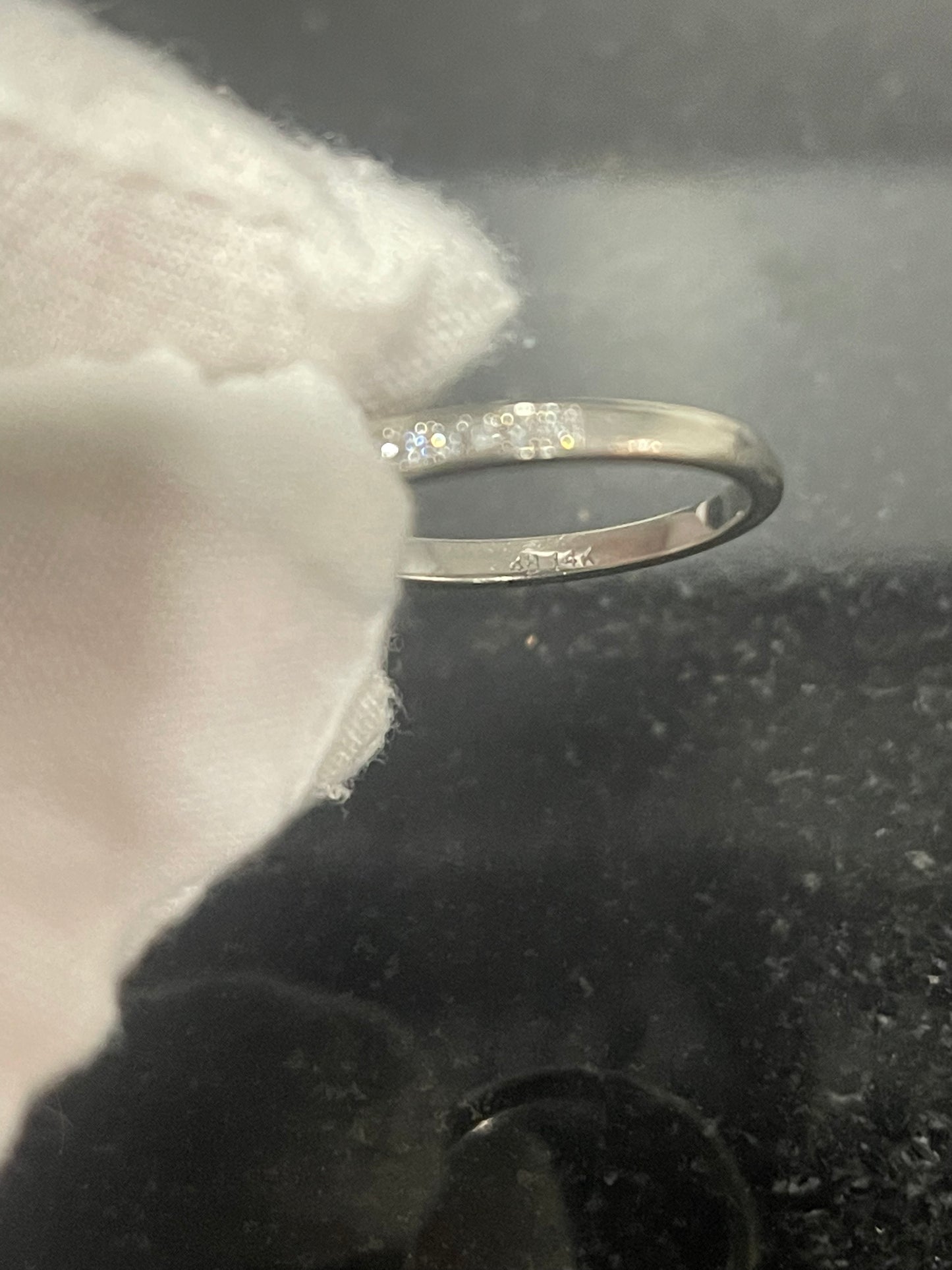 14K White Gold Engagement Ring