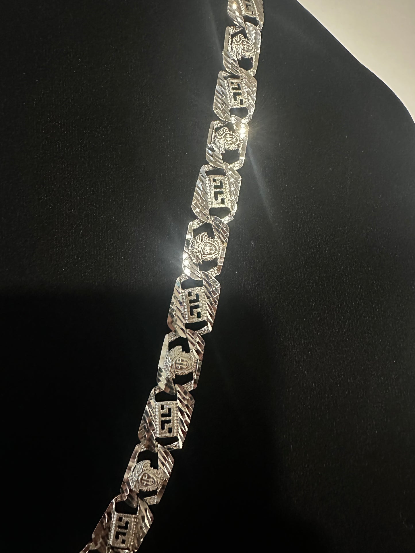 Silver Medusa Chain 26.5”