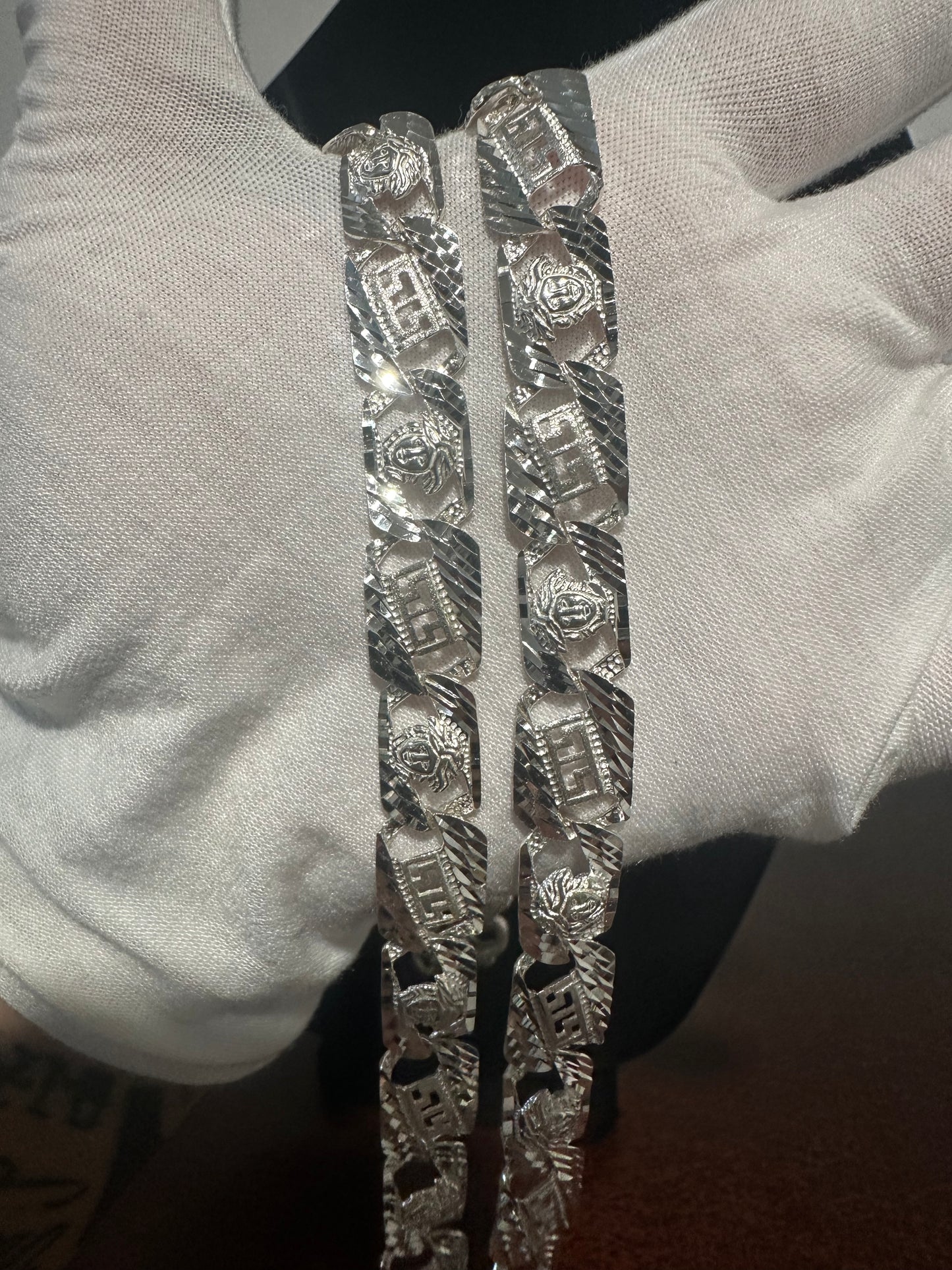 Silver Medusa Chain 26.5”