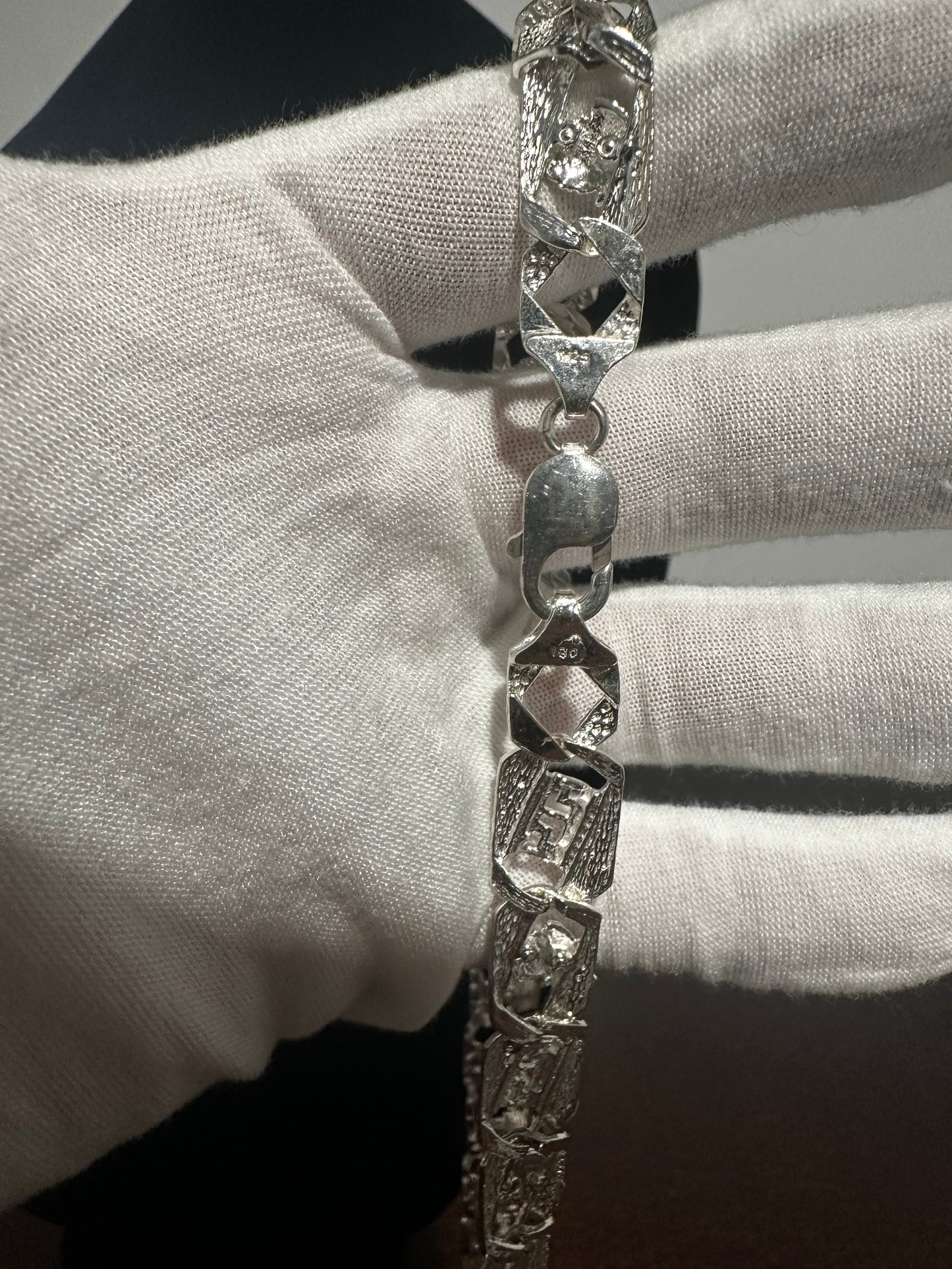Silver Medusa Chain 26.5”