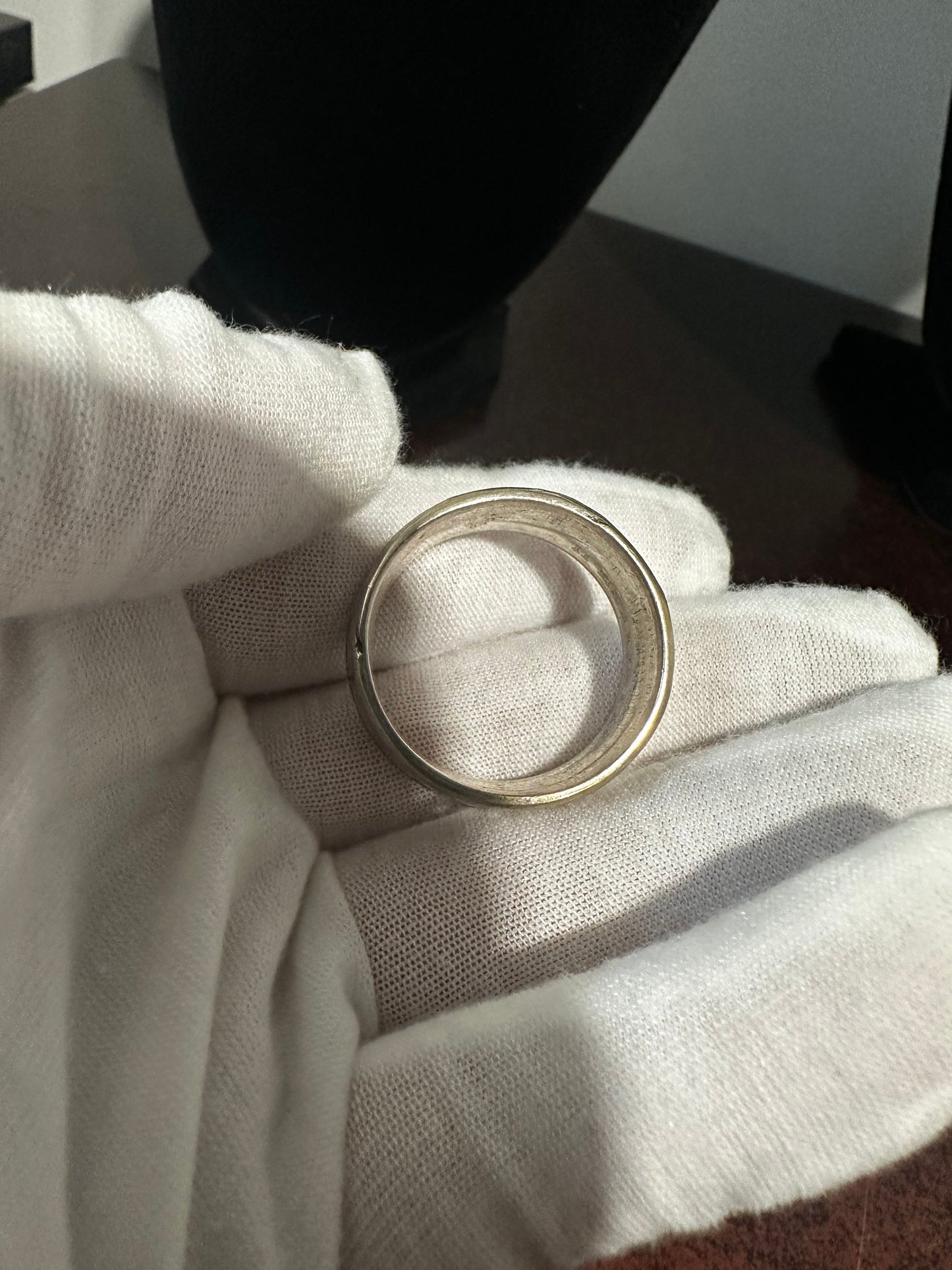 Silver Dollar Coin Ring Size 15