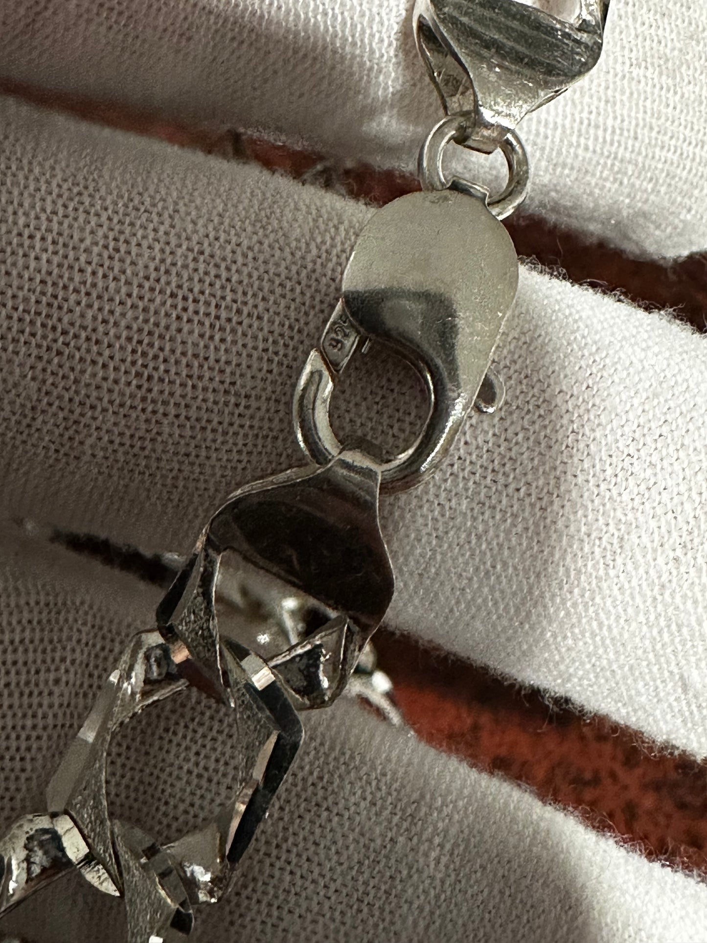Silver Diamond Cut Chain 24”