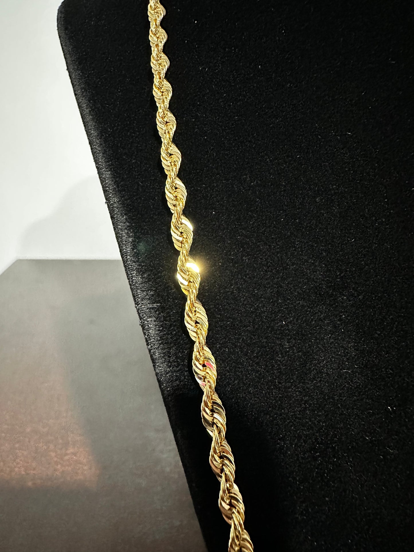 10K Rope Chain 24”