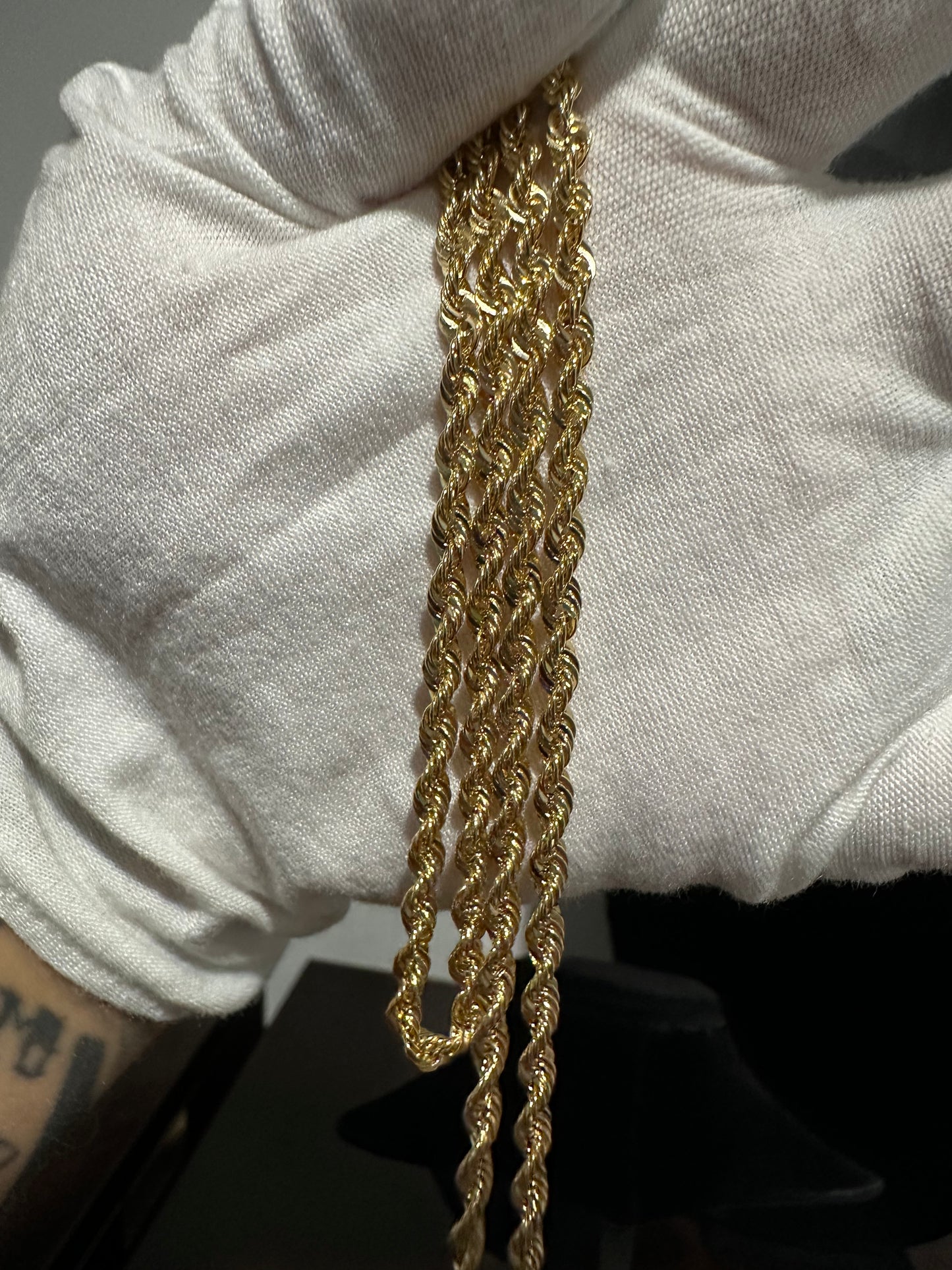 10K Rope Chain 24”