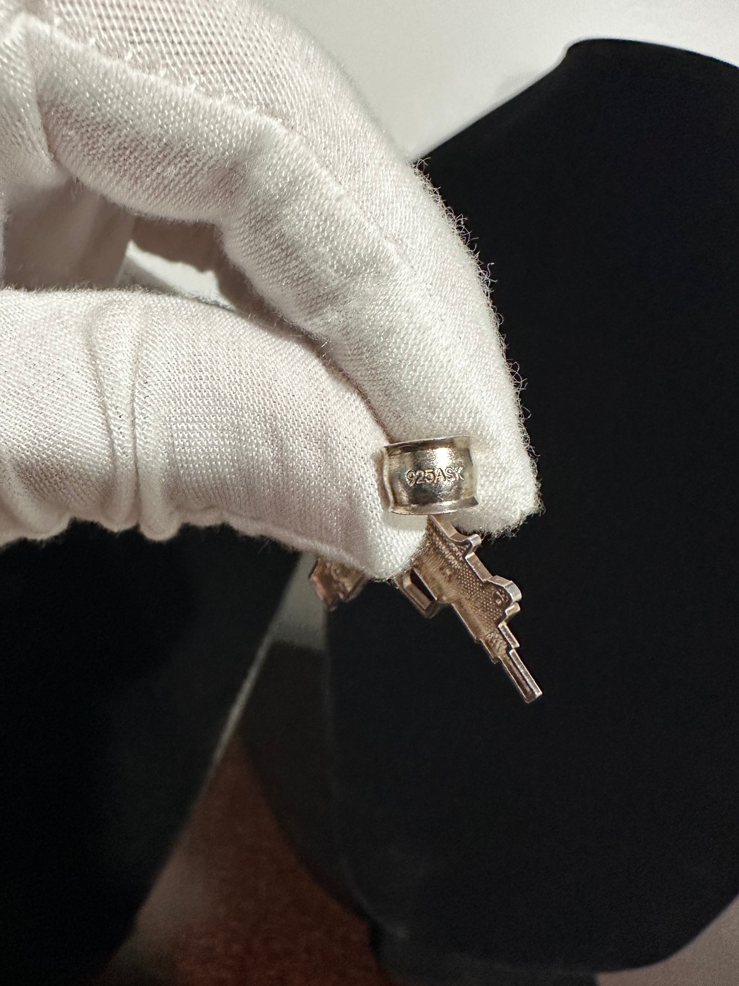 Silver Uzi Pendant