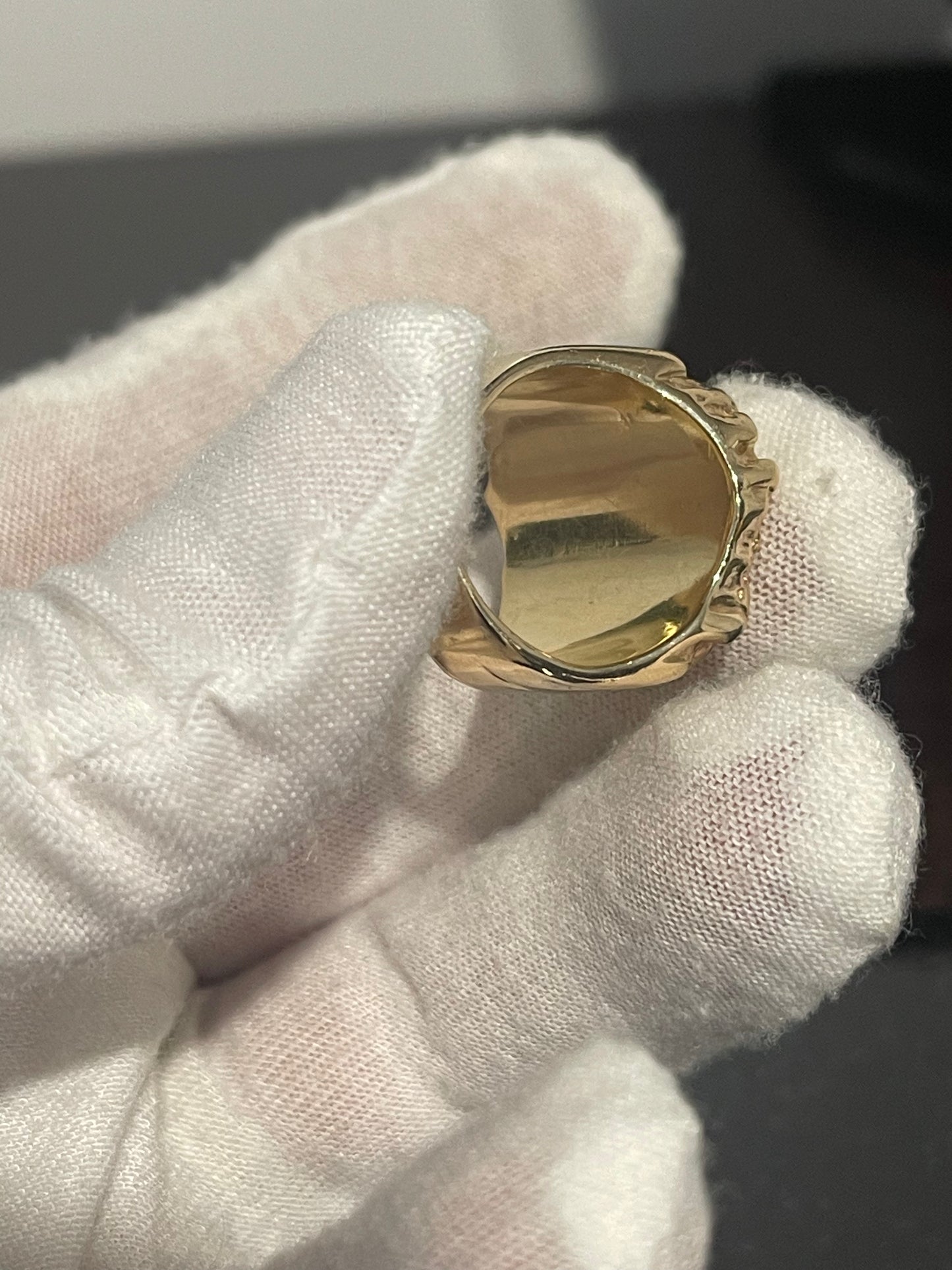 10K Natural Diamond Nugget Ring