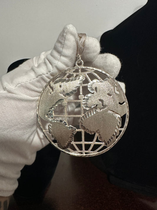 Silver Globe Pendant