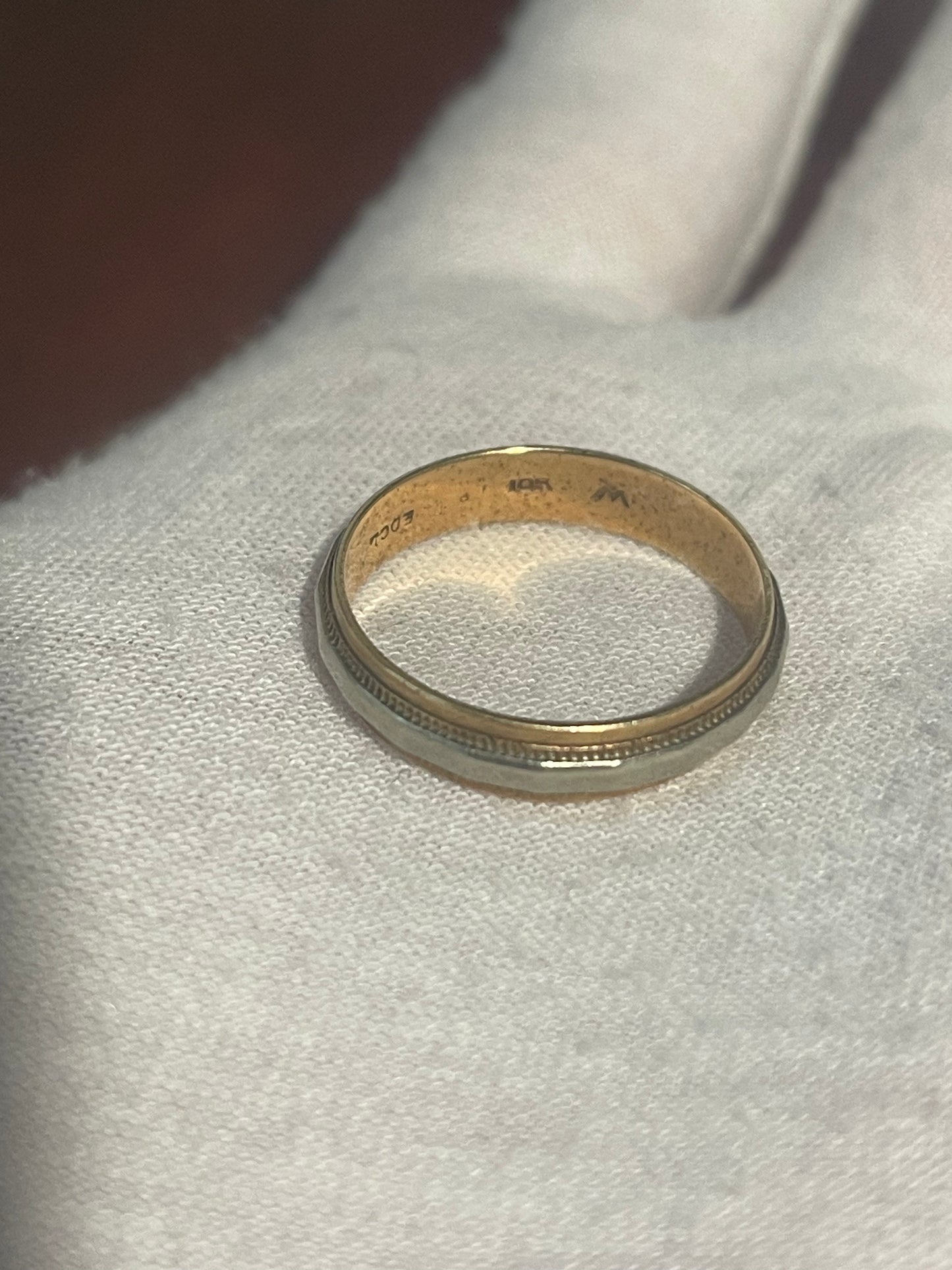 10K White/Rose Gold Ring