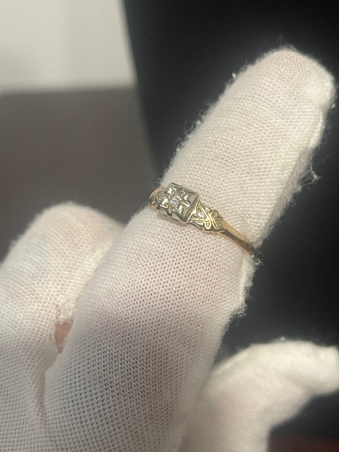 14K Diamond Ring