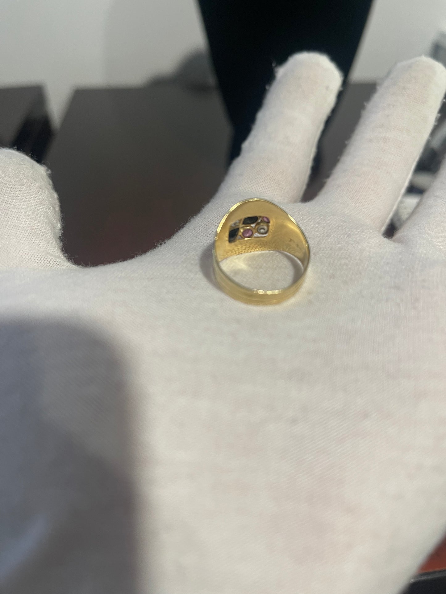 14K Yellow Gold Gemstone Ring