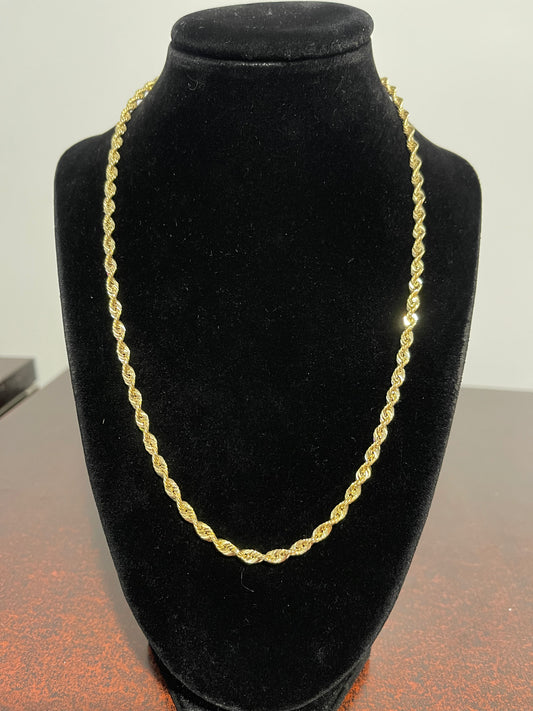 10K Rope Chain 20”
