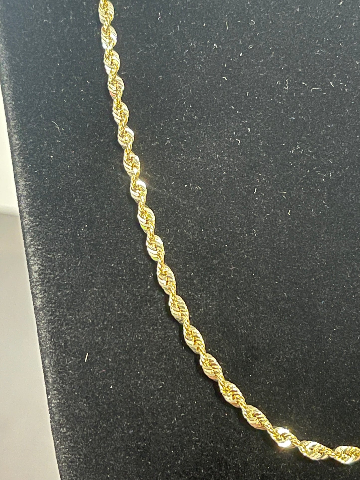 10K Rope Chain 18”