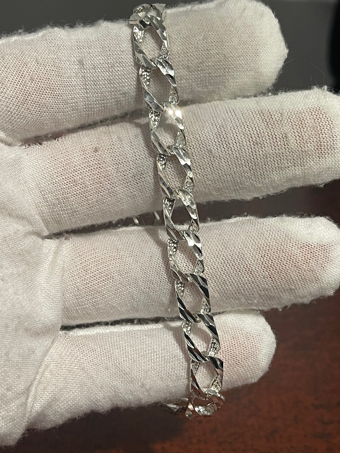 Silver DC Bracelet 8.5”