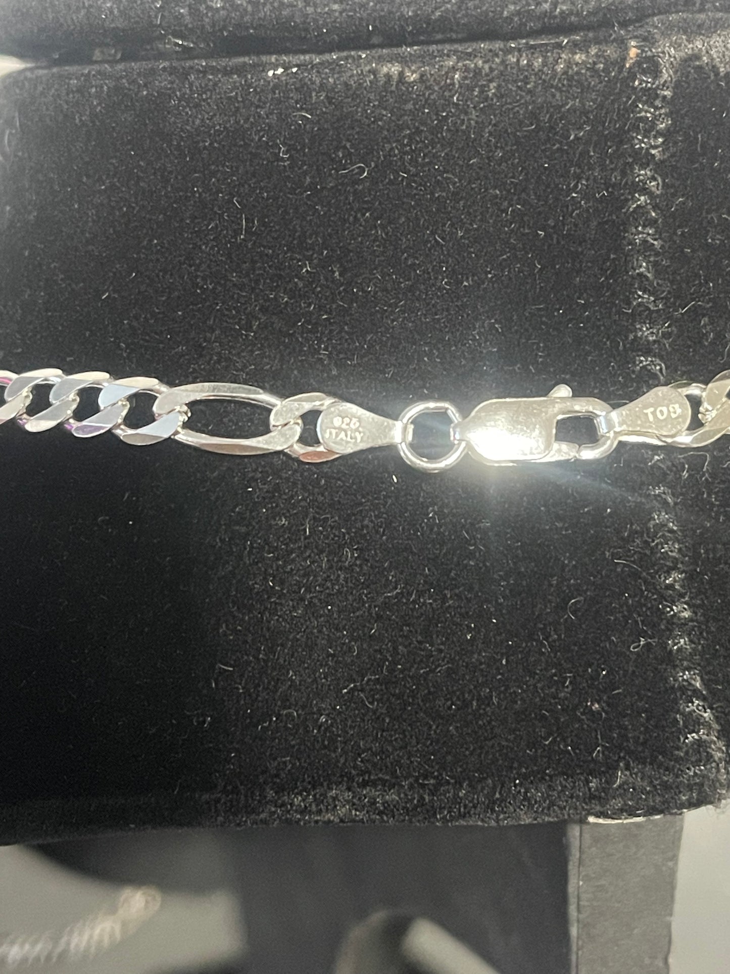 Silver Figaro Chain 24”