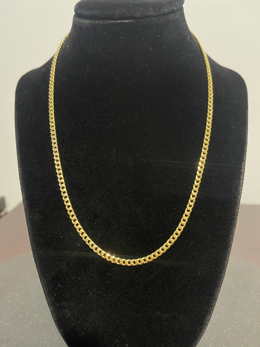 10K Cuban Link Chain 18”