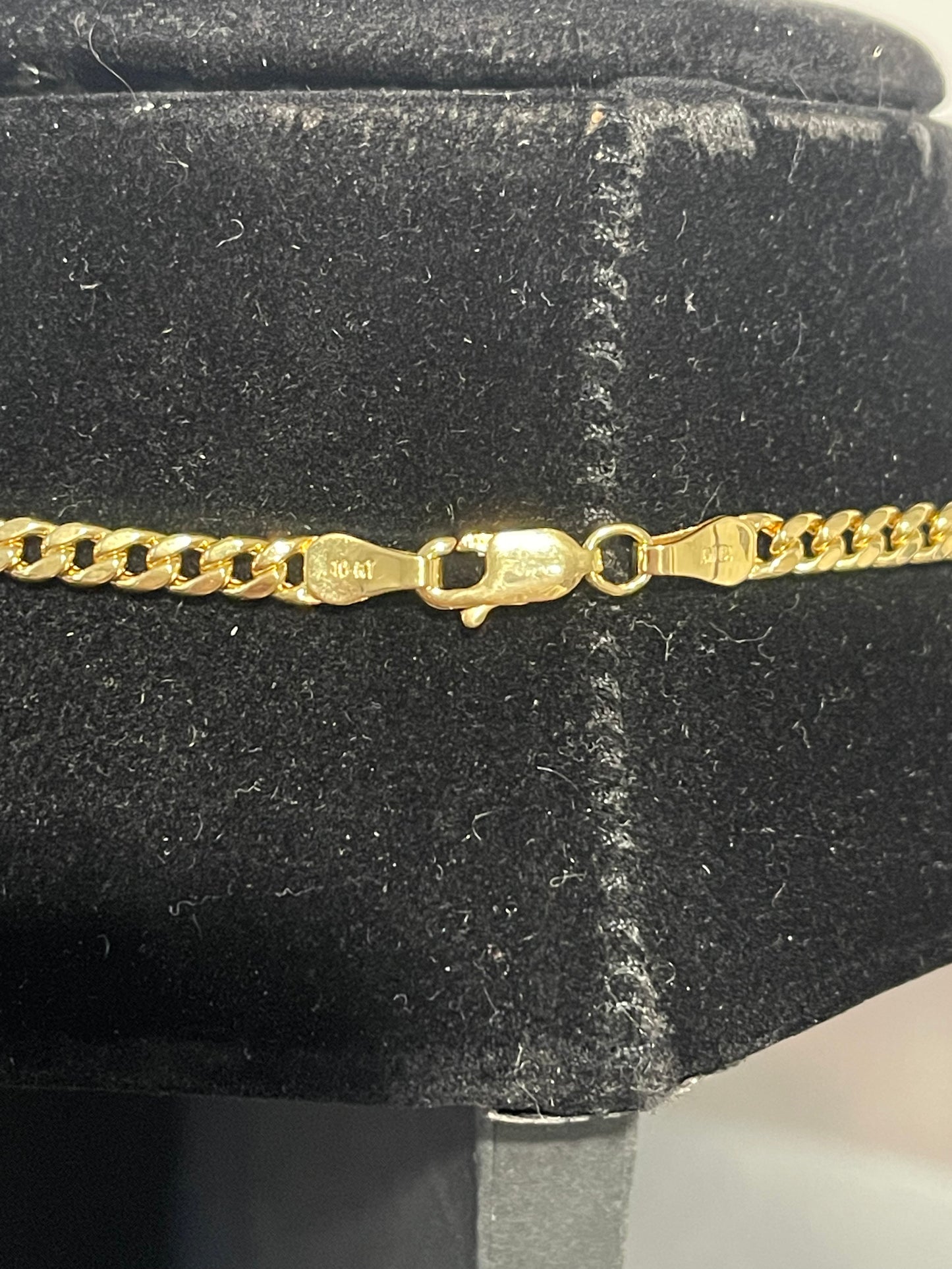 10K Cuban Link Chain 18”