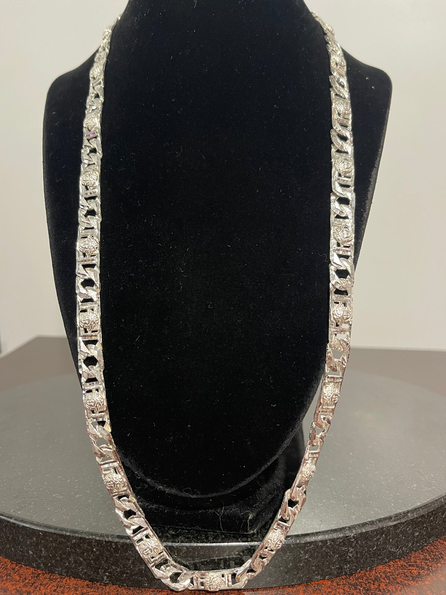 Silver DC Medusa Chain 26”