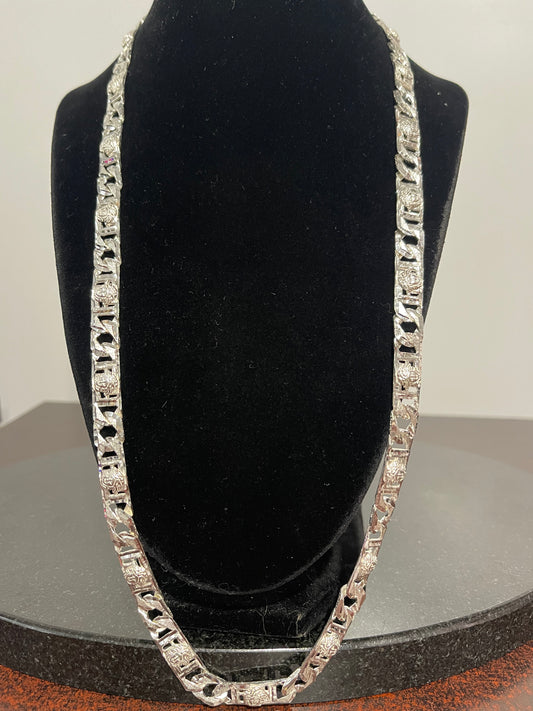 Silver DC Medusa Chain 26”