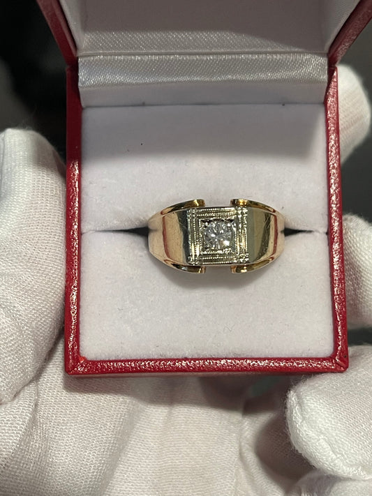 10K Natural Diamond Ring