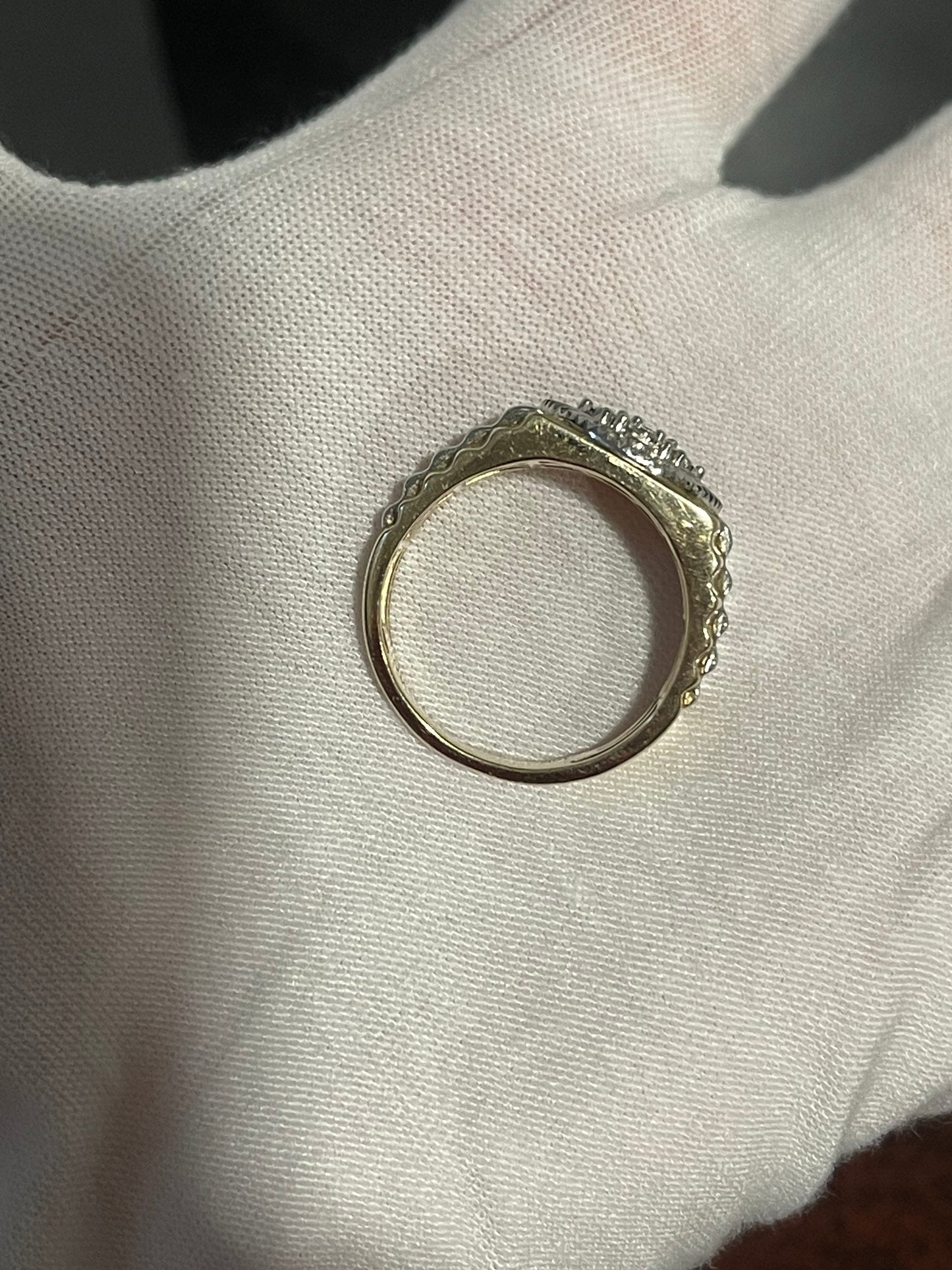 10K Natural Diamond Ring Rolex Band