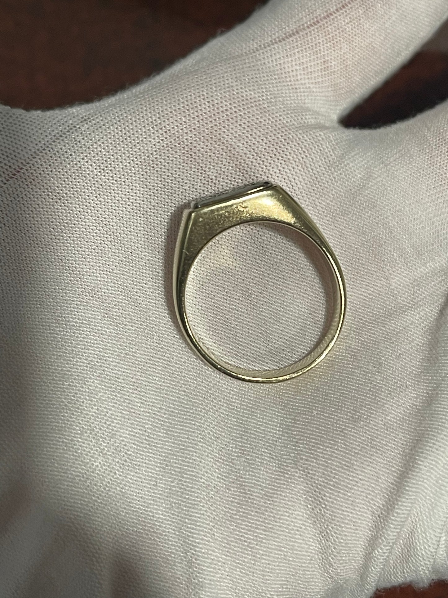 10K Natural Diamond Ring Sz 11
