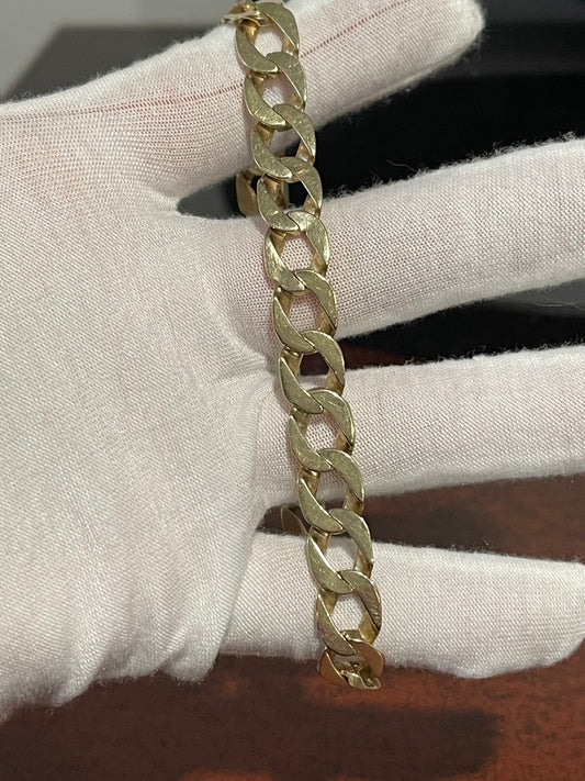 10K Nugget Bracelet 9.5”