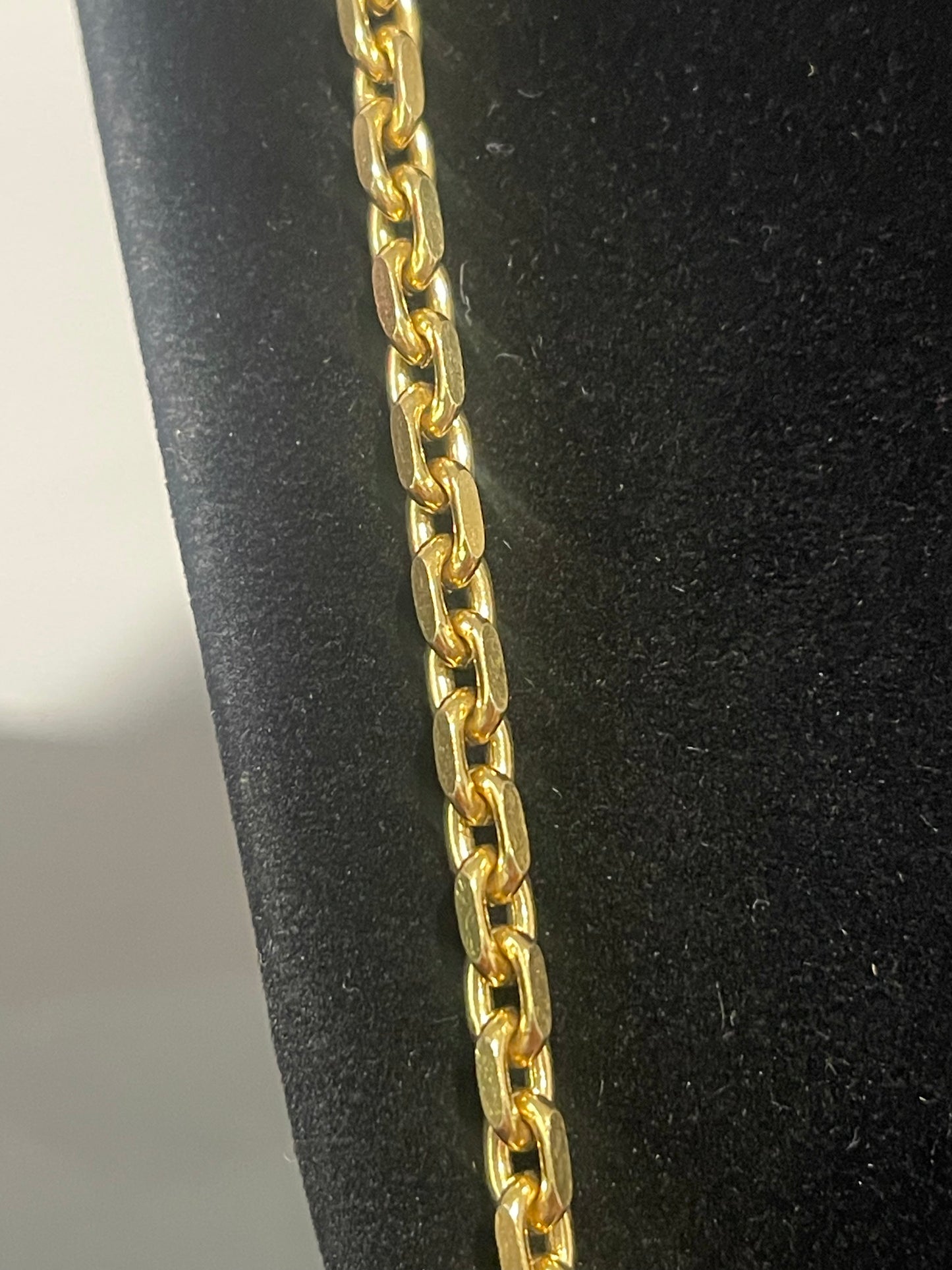 10K Solid Cable Chain 26”