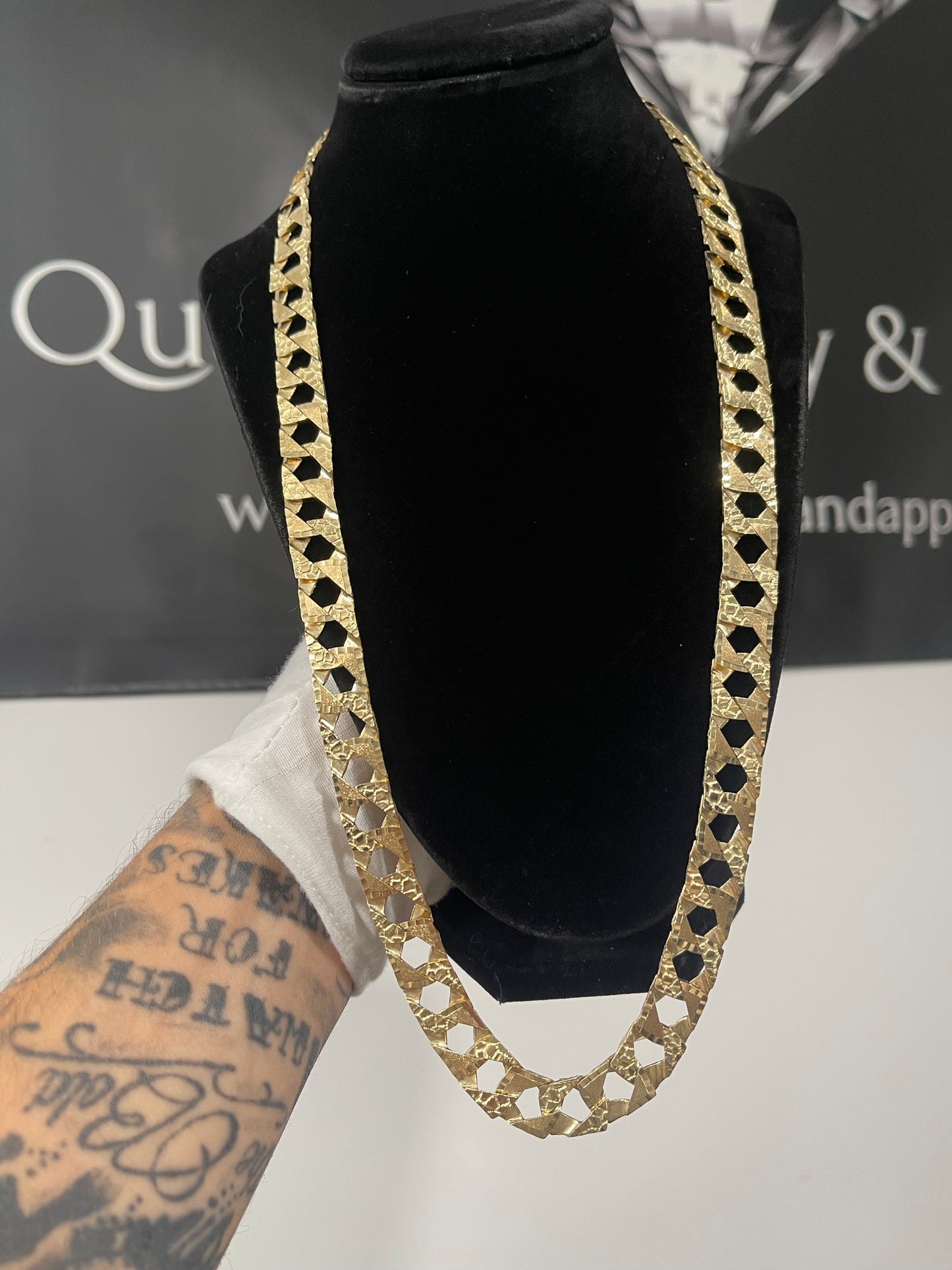 10K DC Nugget Chain 26”