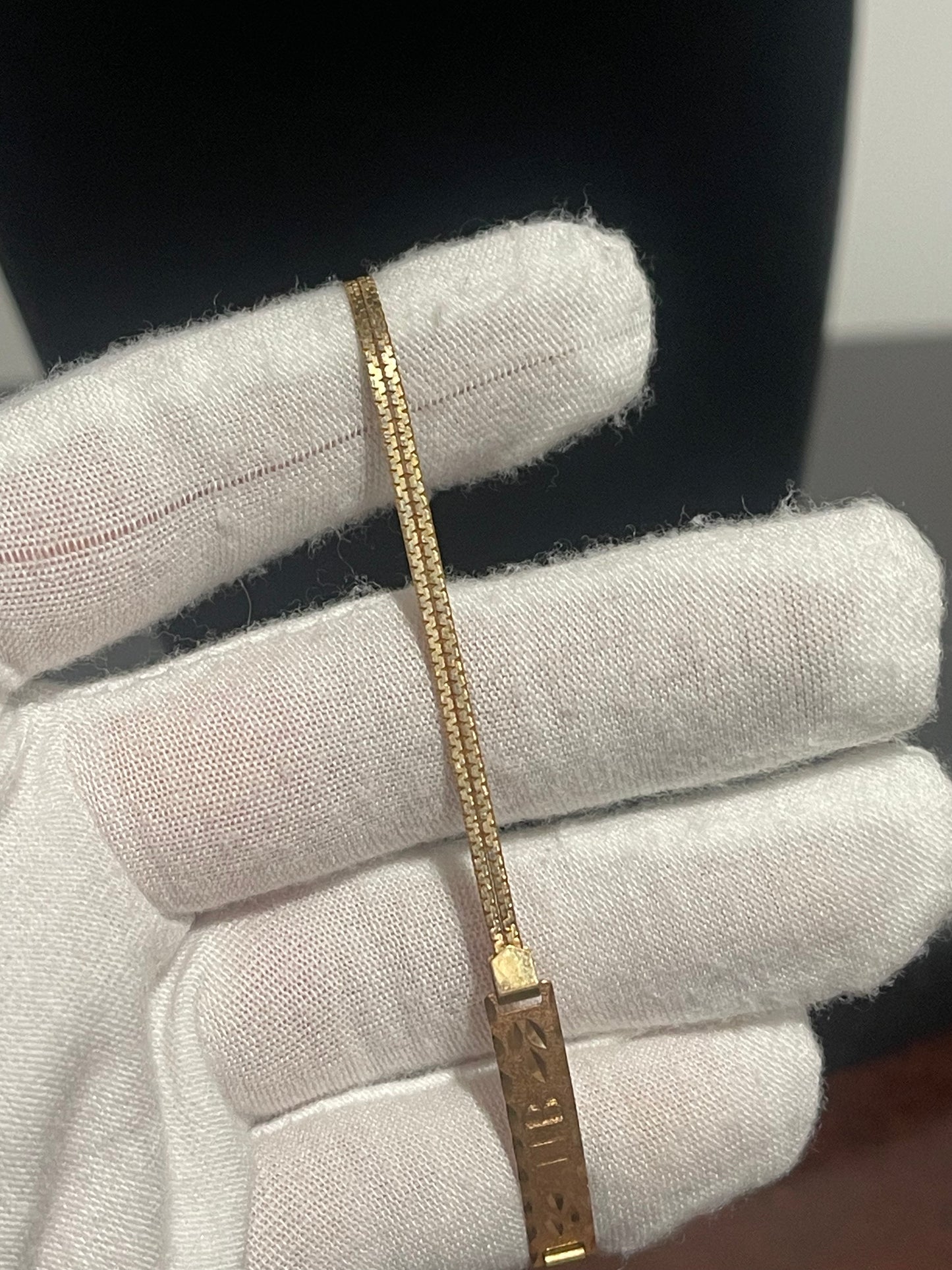 10K Nameplate Bracelet 7.25”
