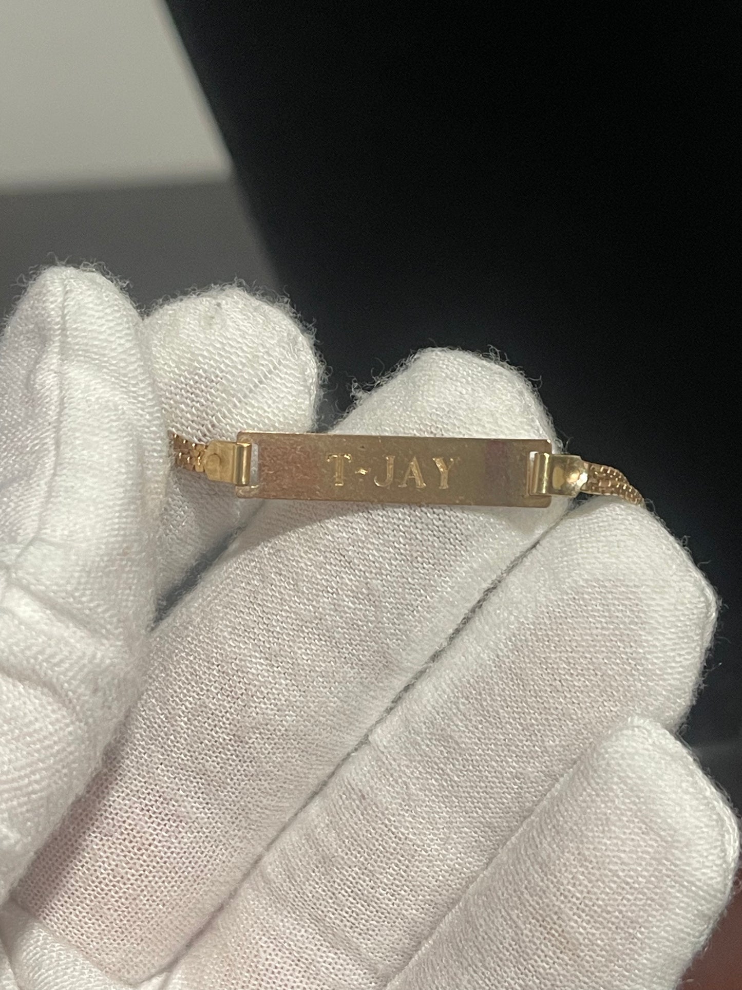 10K Nameplate Bracelet 7.25”