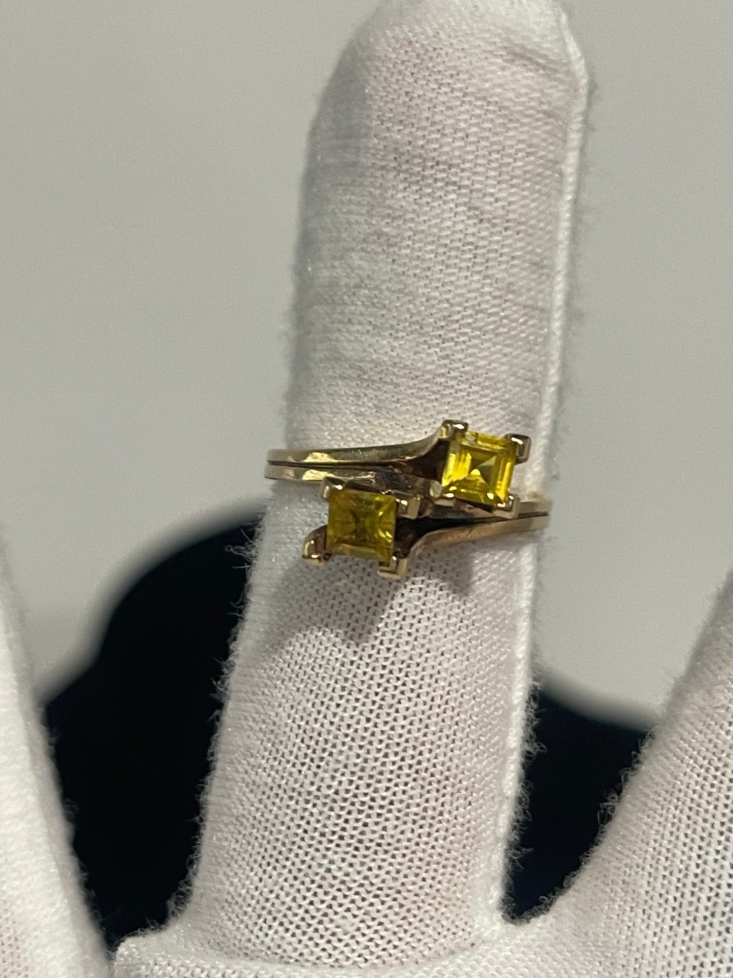 10K Yellow Citrine Ring