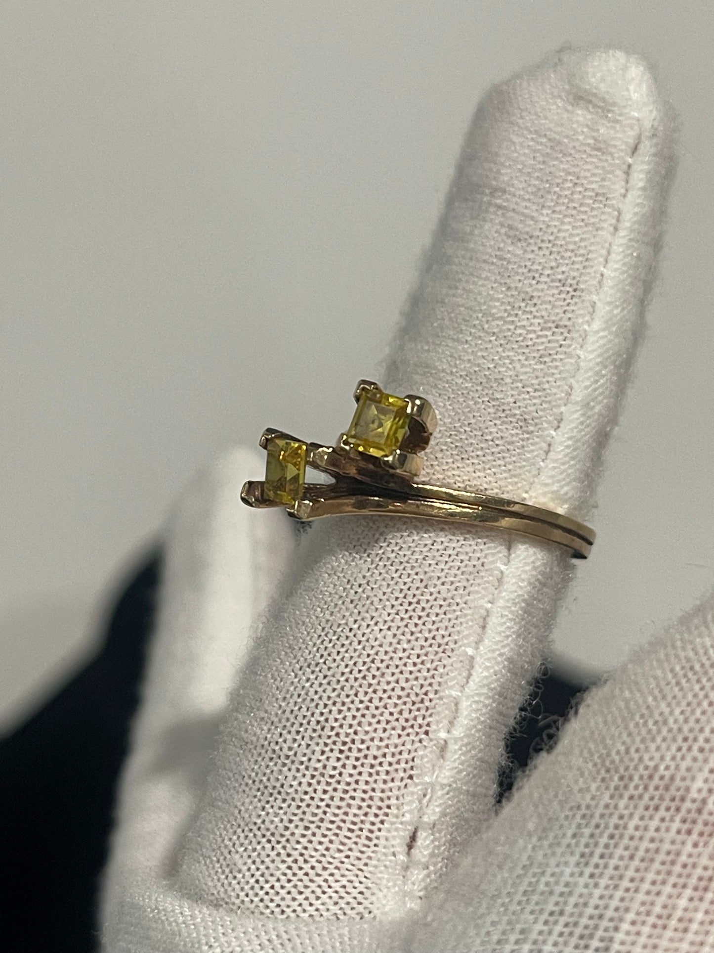 10K Yellow Citrine Ring