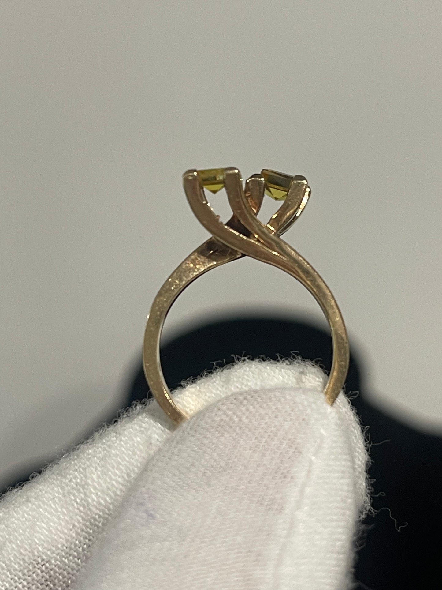 10K Yellow Citrine Ring