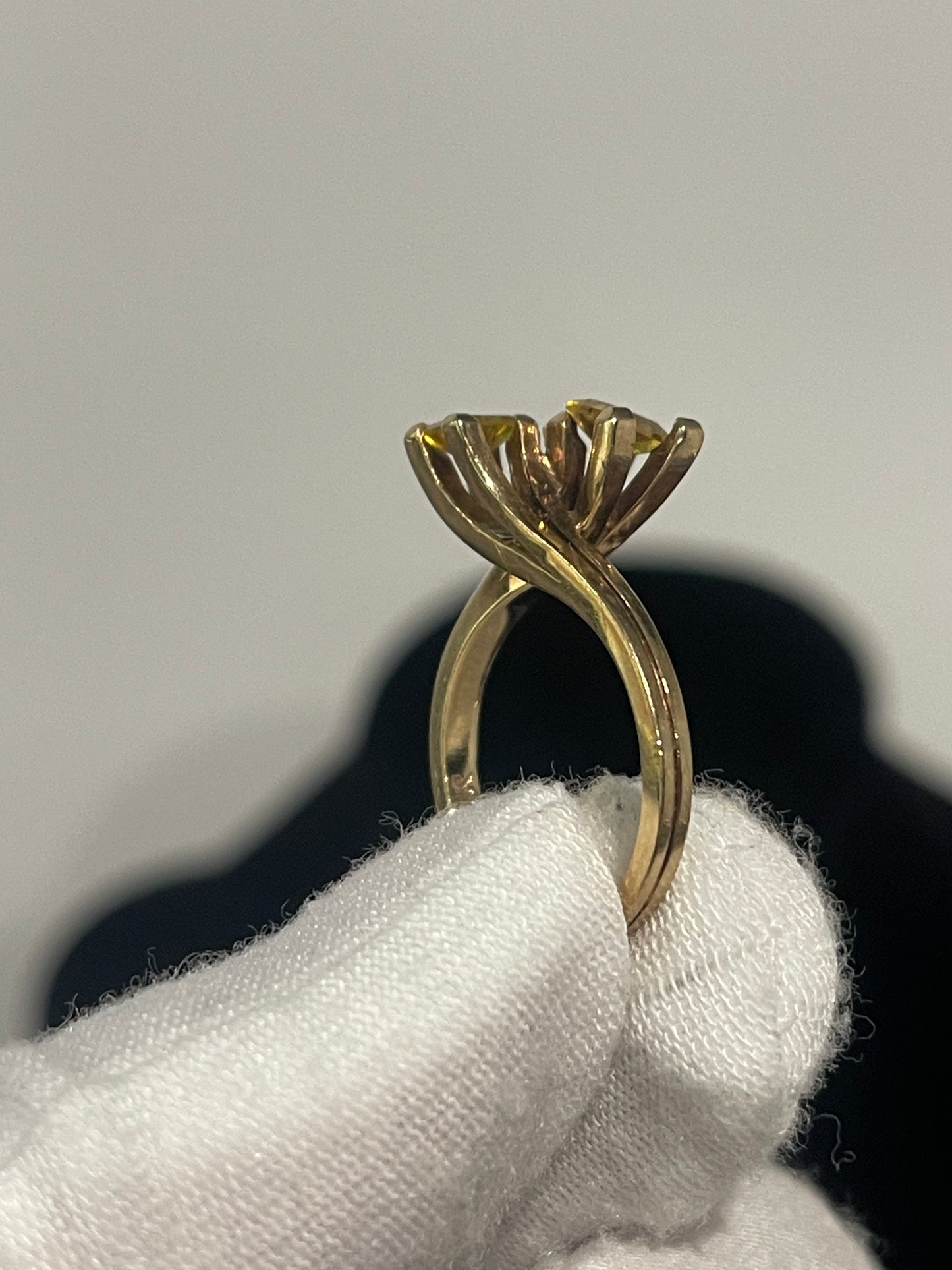 10K Yellow Citrine Ring