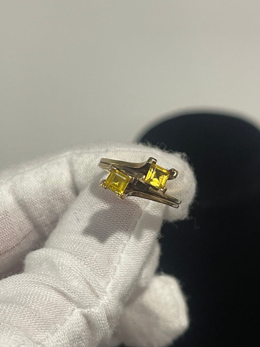 10K Yellow Citrine Ring