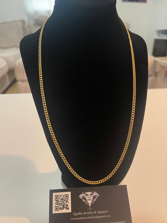 10k 22” Cuban Link Chain