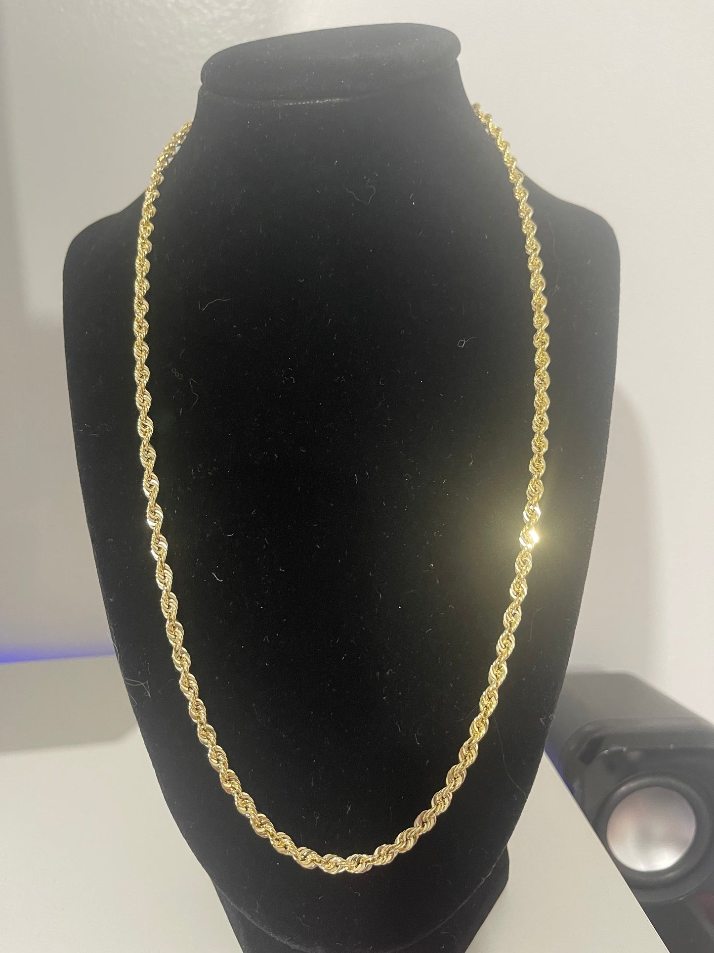 10k Gold 22” Rope Chain