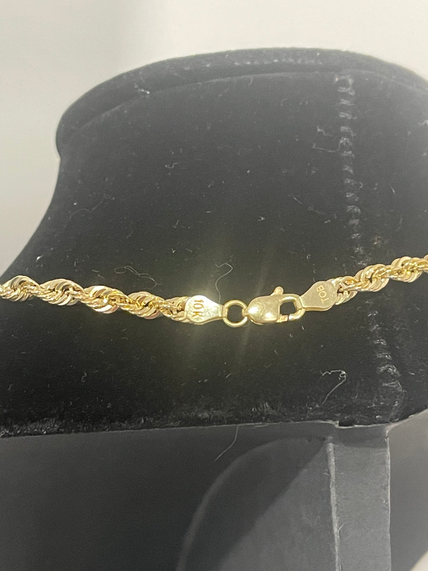 10k Gold 22” Rope Chain