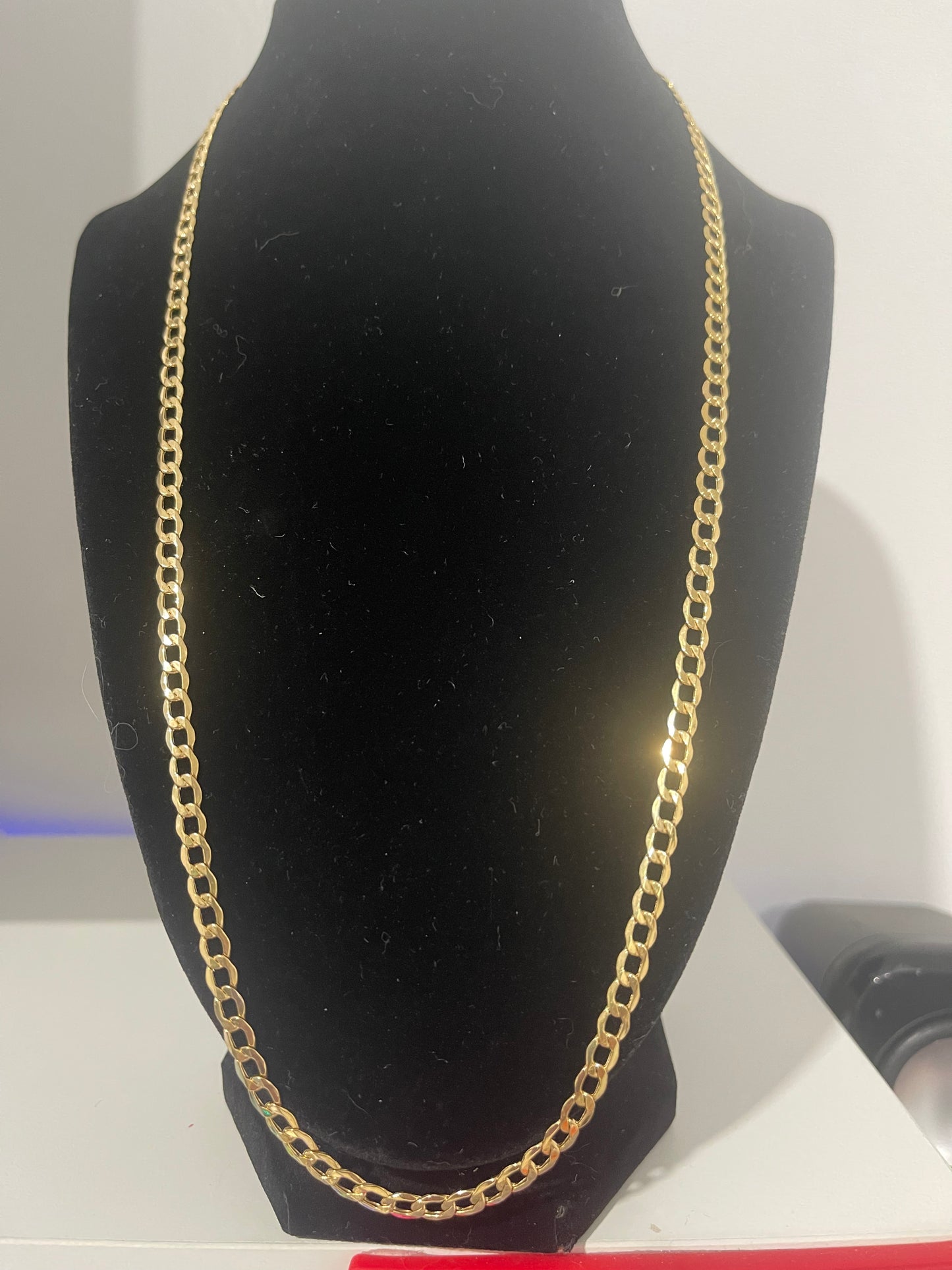 10k Gold 24” Curb Chain