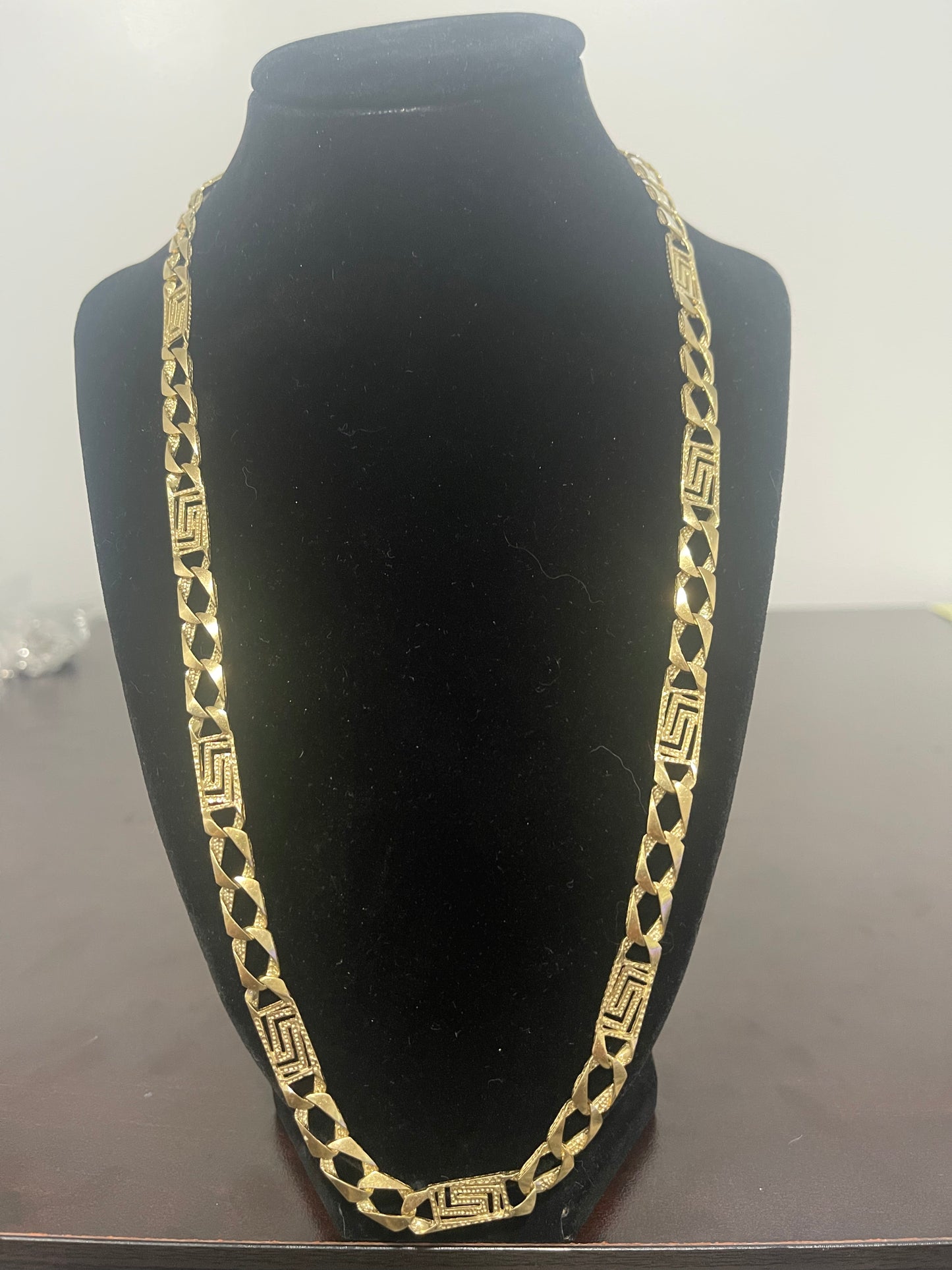 24" Authentic 10K Gold Diamond Cut Curb Chain 34.4g