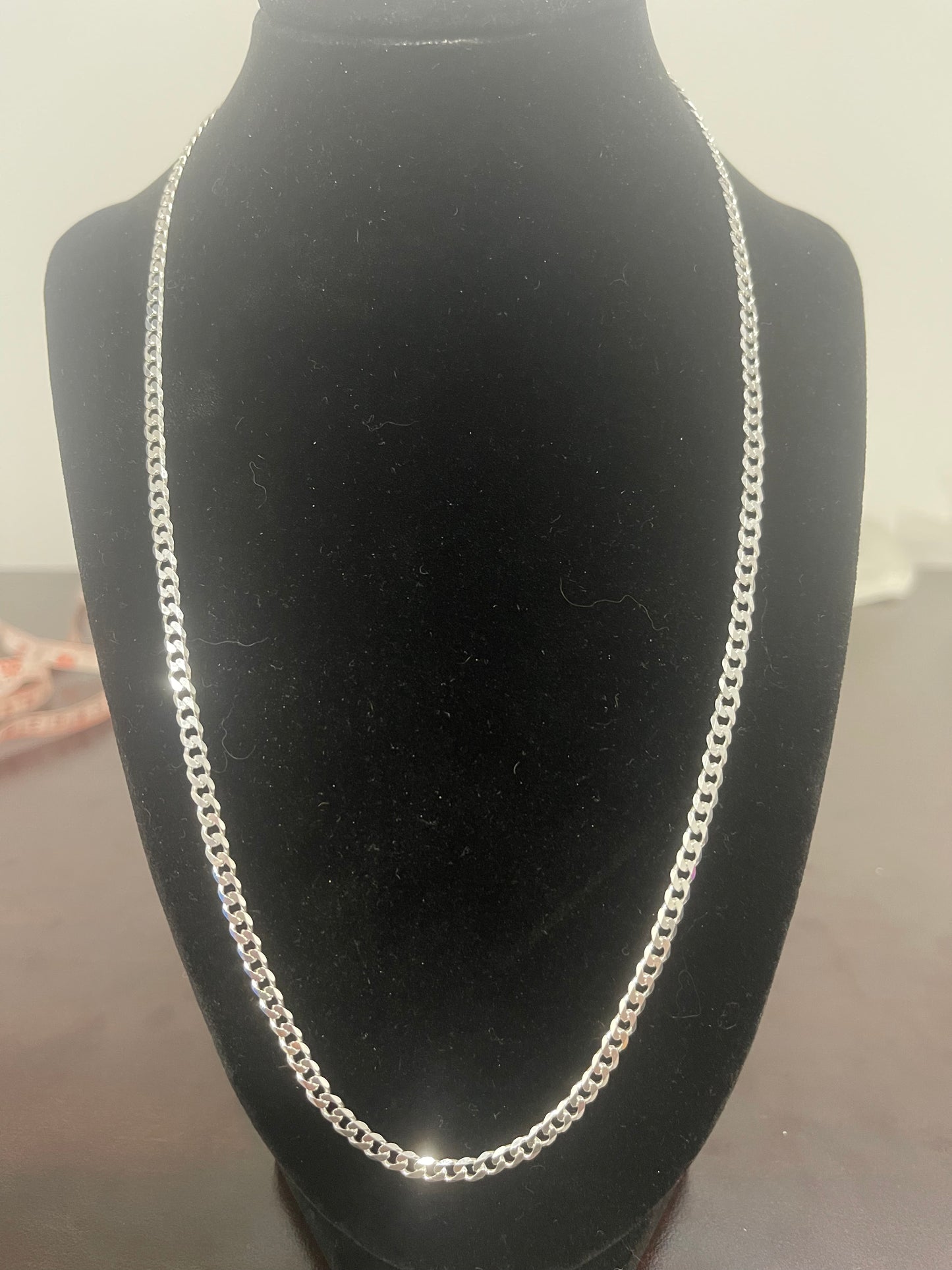 22” Authentic 925 Italian Silver Cuban Link Chain 12.55g