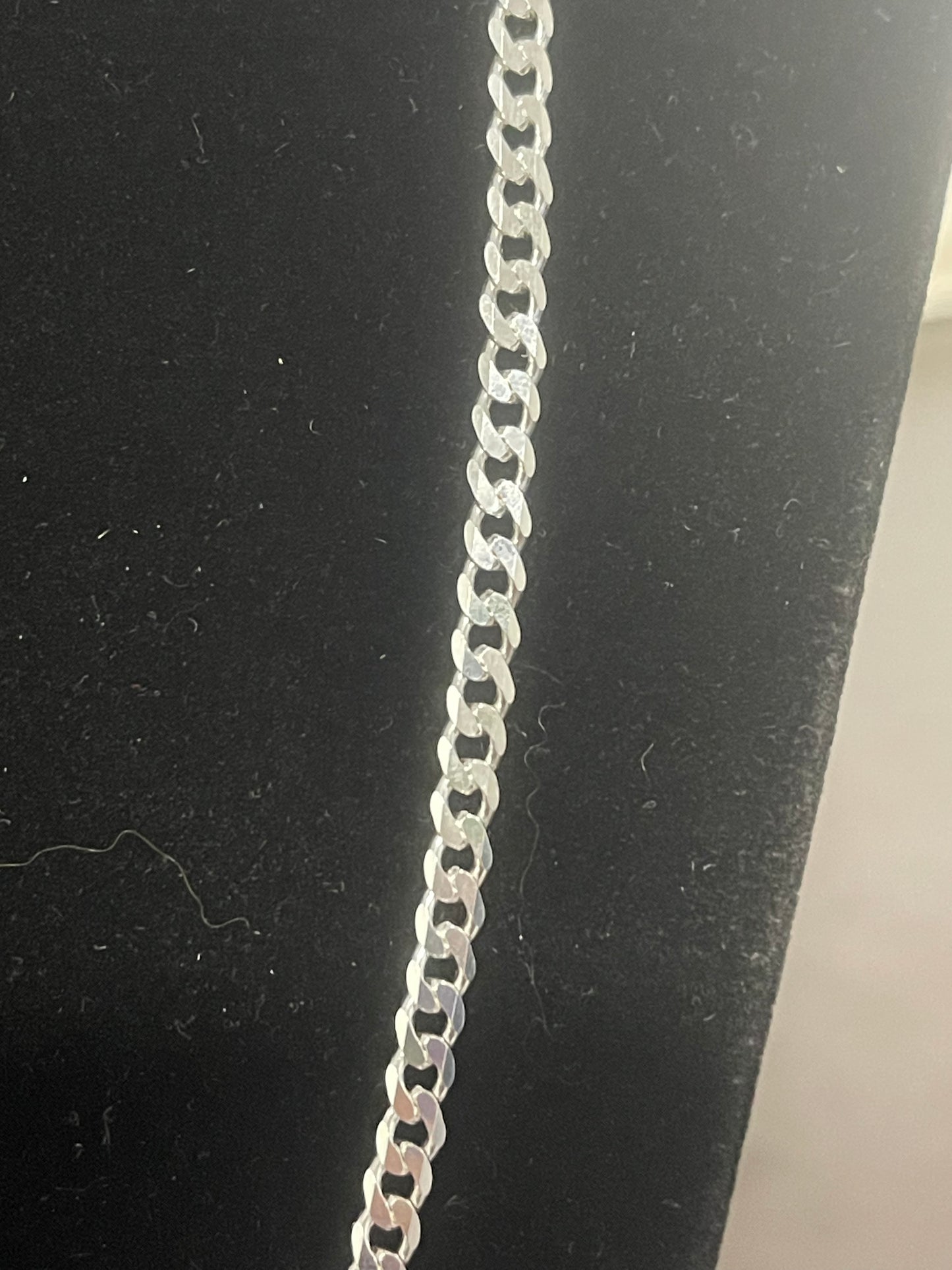 22” Authentic 925 Italian Silver Cuban Link Chain 12.55g